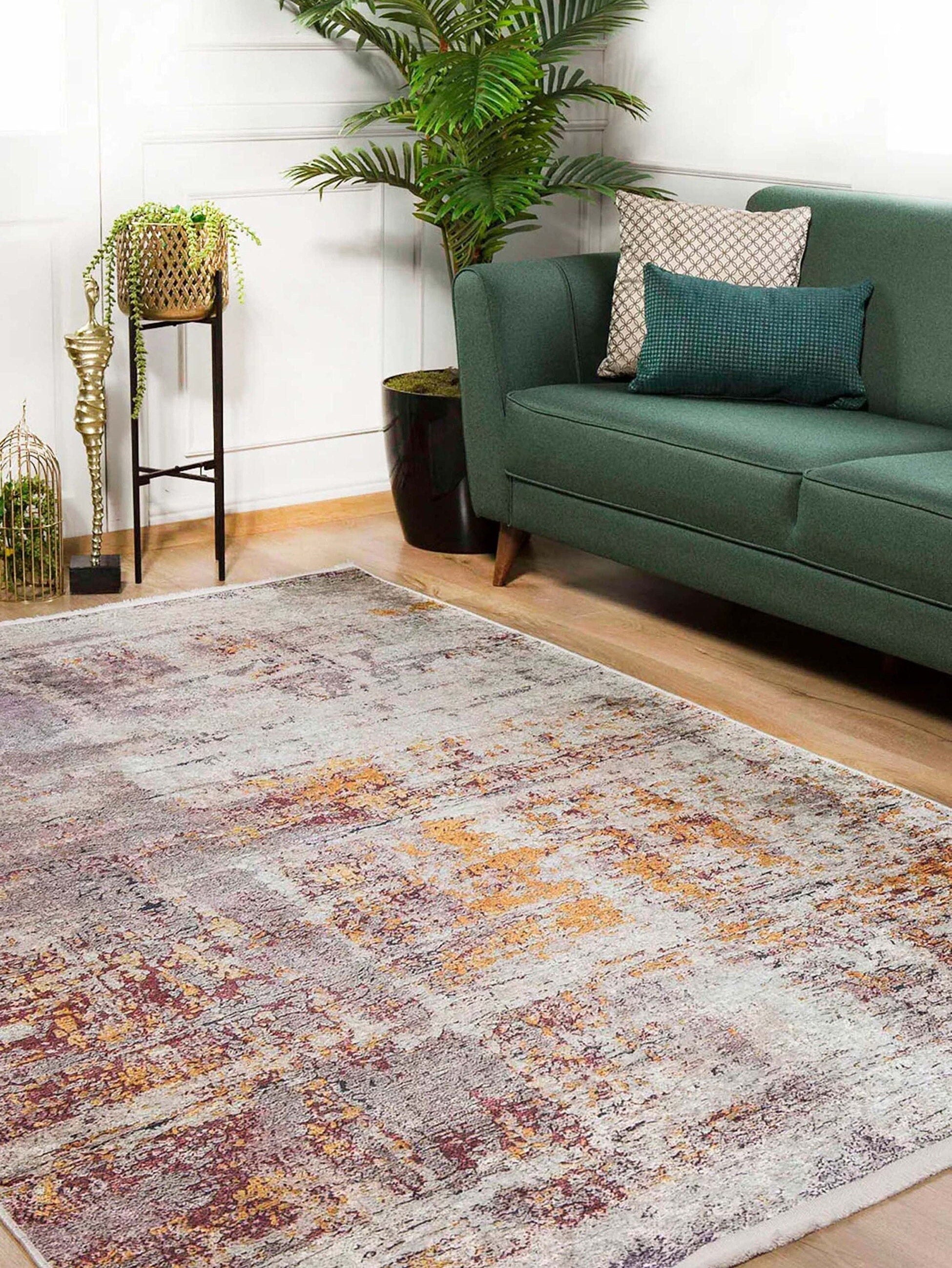 Iva Abstract Ivory Beige Gold Brown Rug