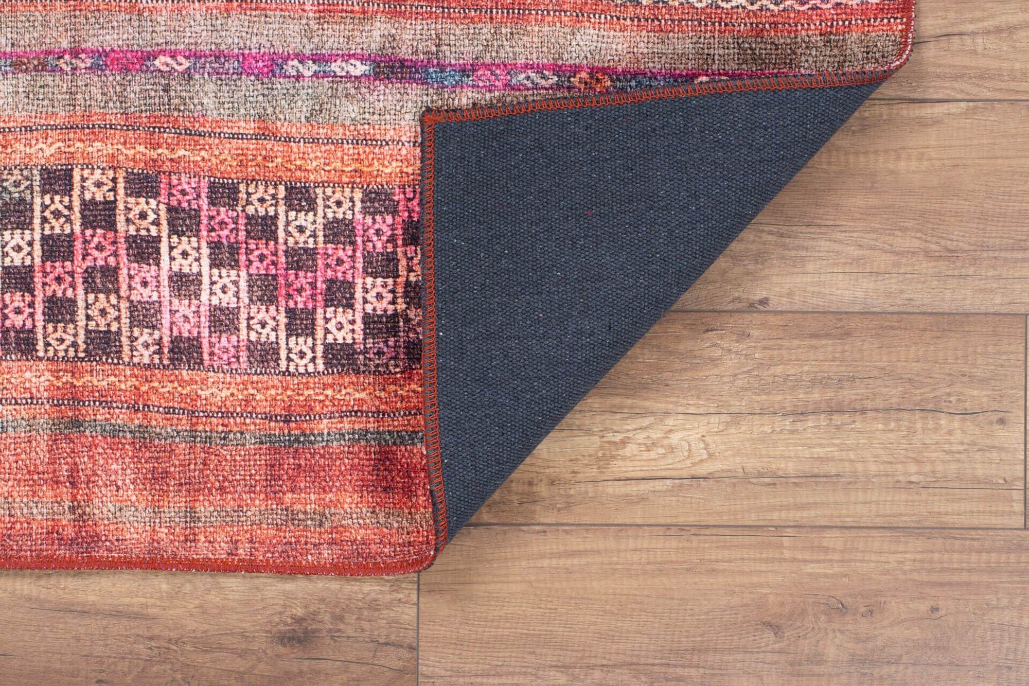 Kala Turkish Red Orange Rug