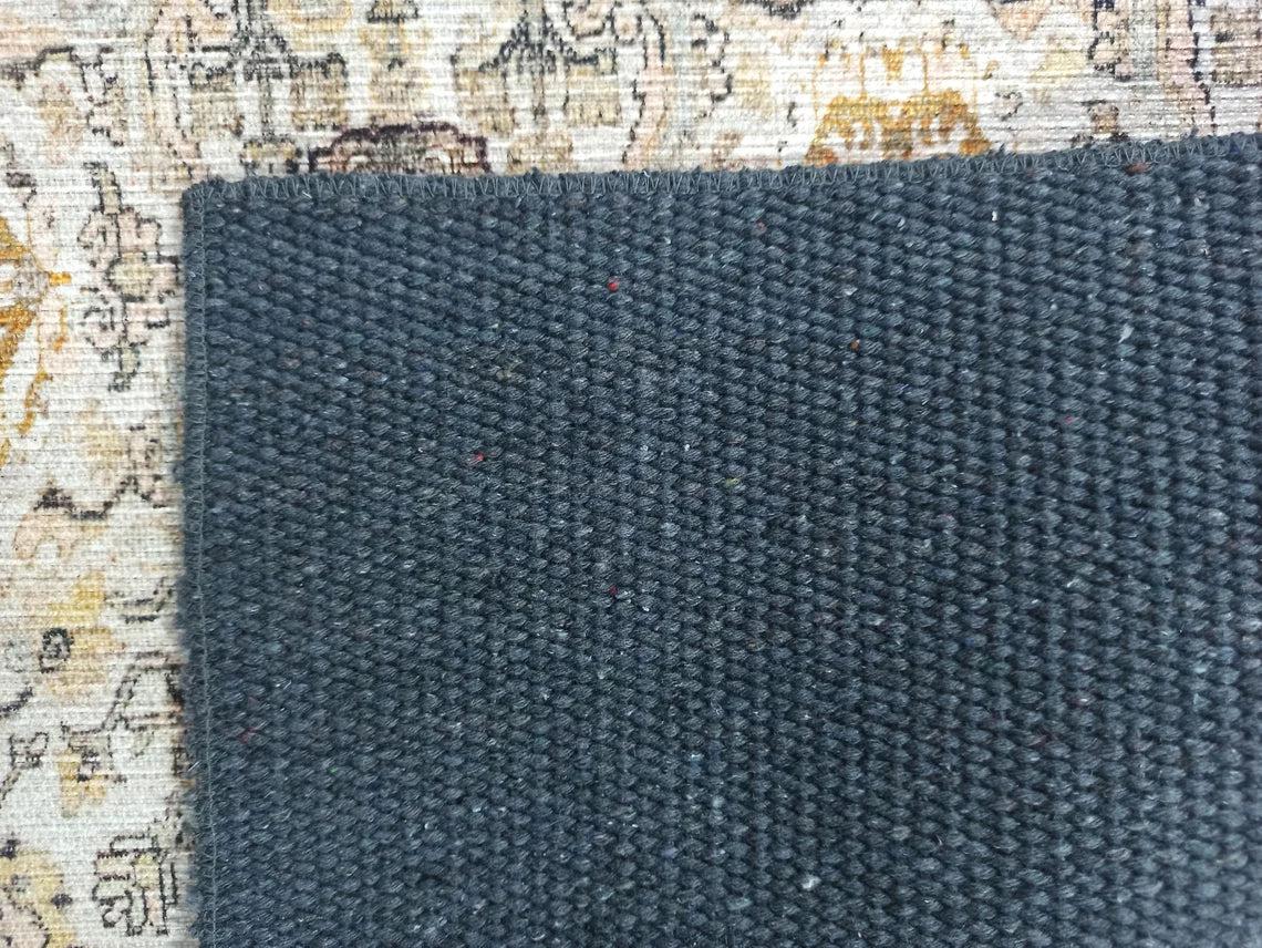 Karta Rug Turkish Vintage Beige Brown Floral Rug