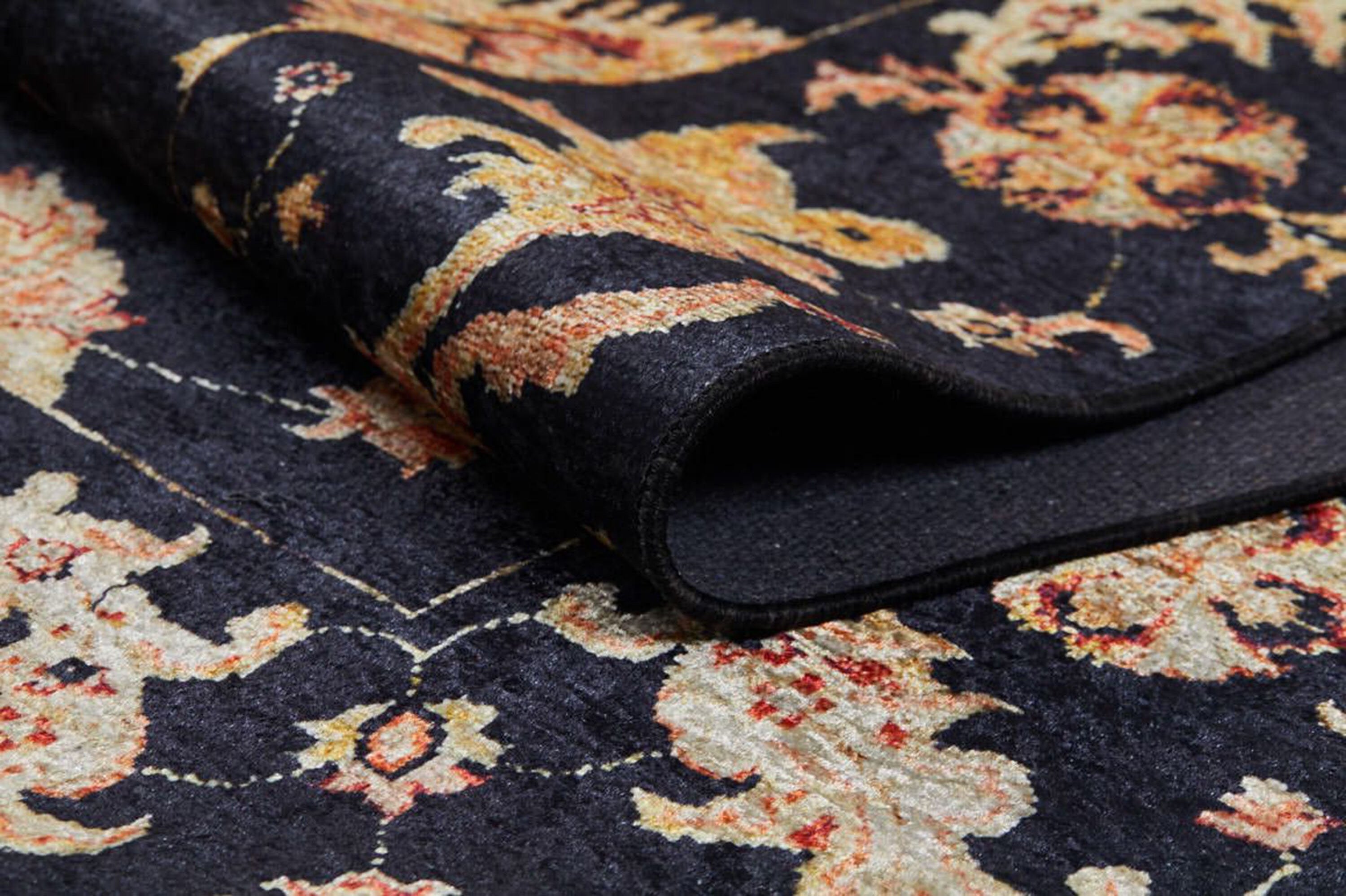 Kita Karabagh Turkish Azerbaijani Black Rug