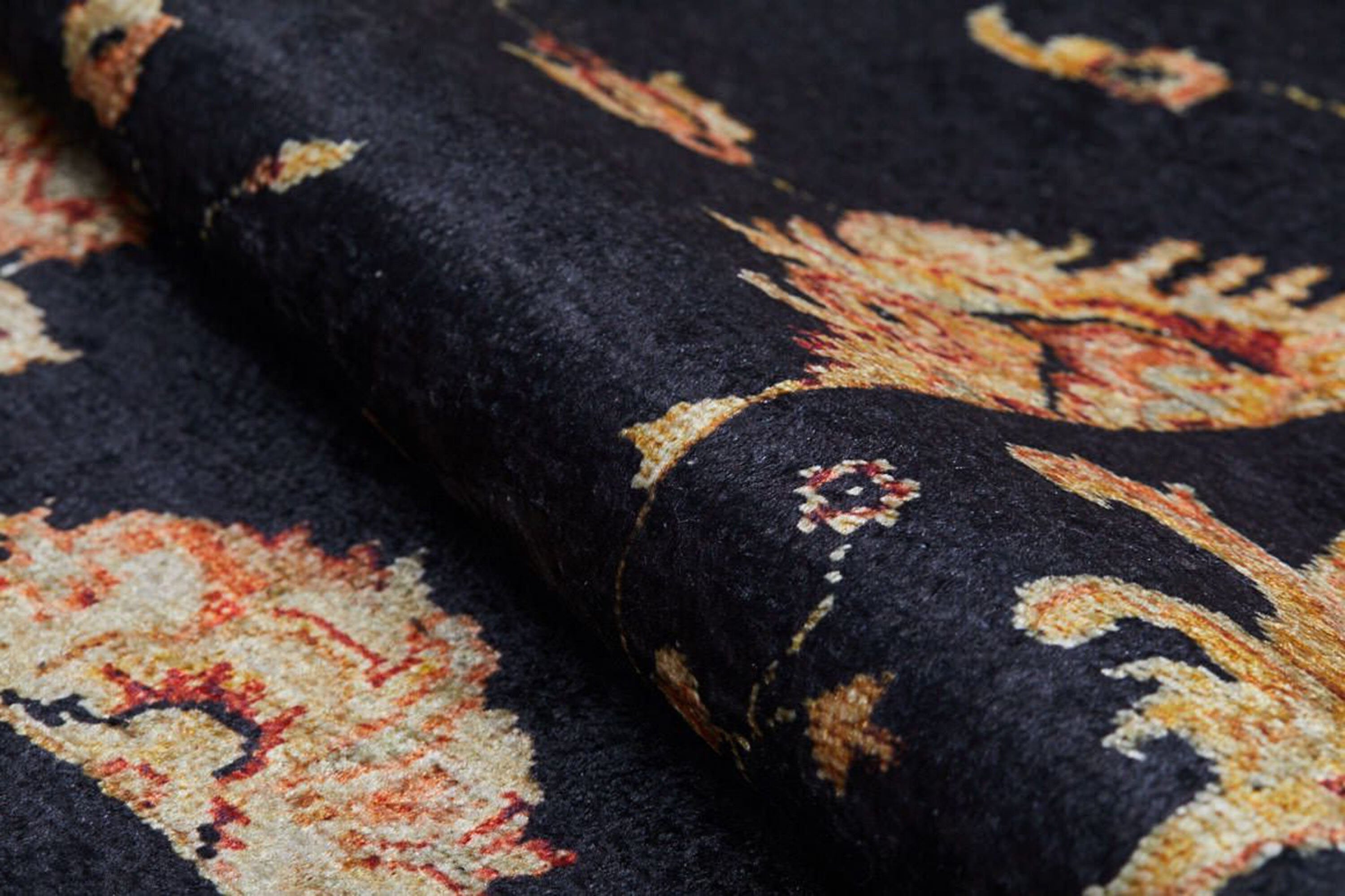 Kita Karabagh Turkish Azerbaijani Black Rug