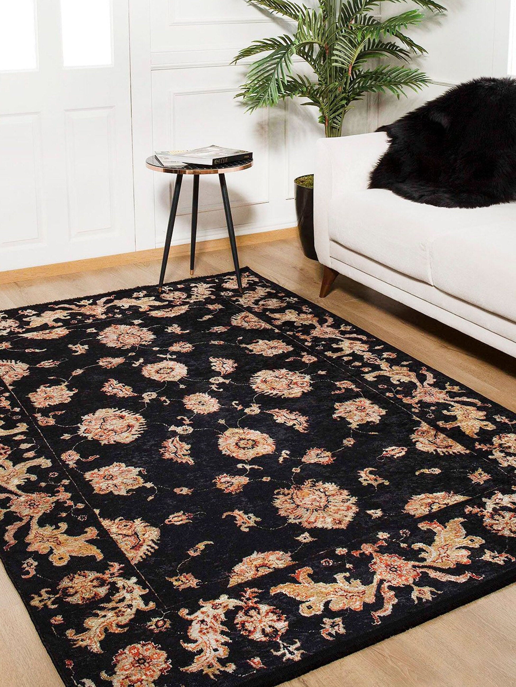 Kita Karabagh Turkish Azerbaijani Black Rug