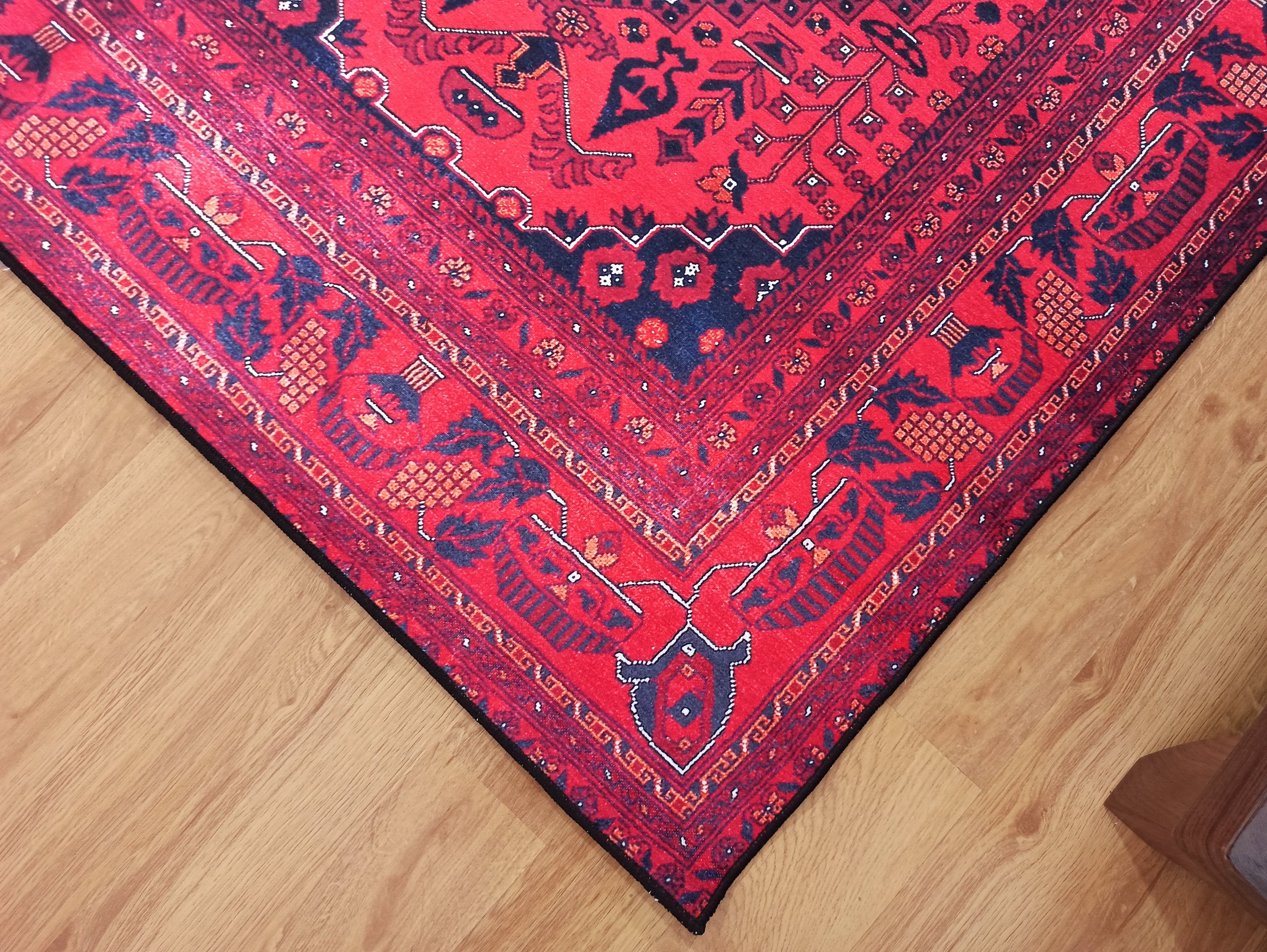 Klara Rug Turkish Red Blue Rug