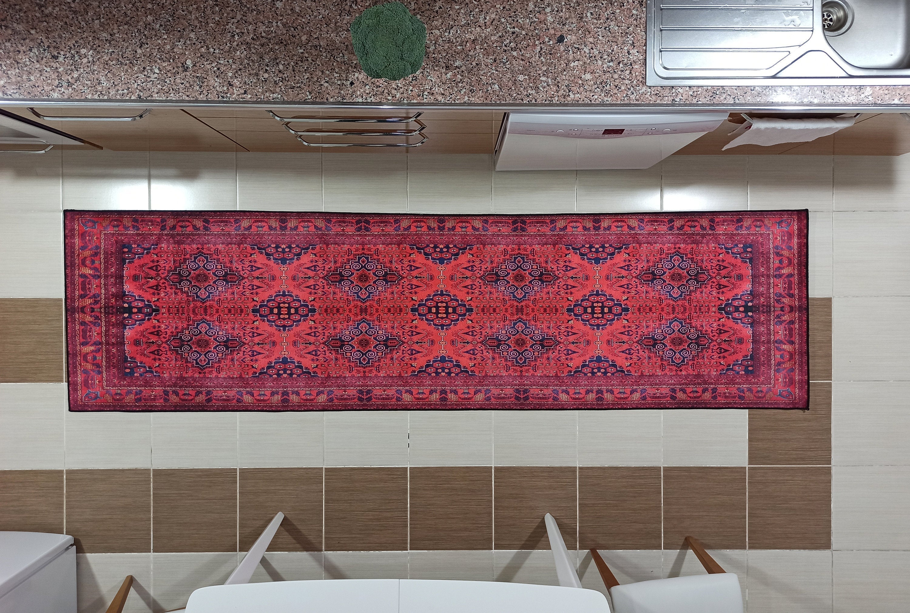 Klara Rug Turkish Red Blue Rug