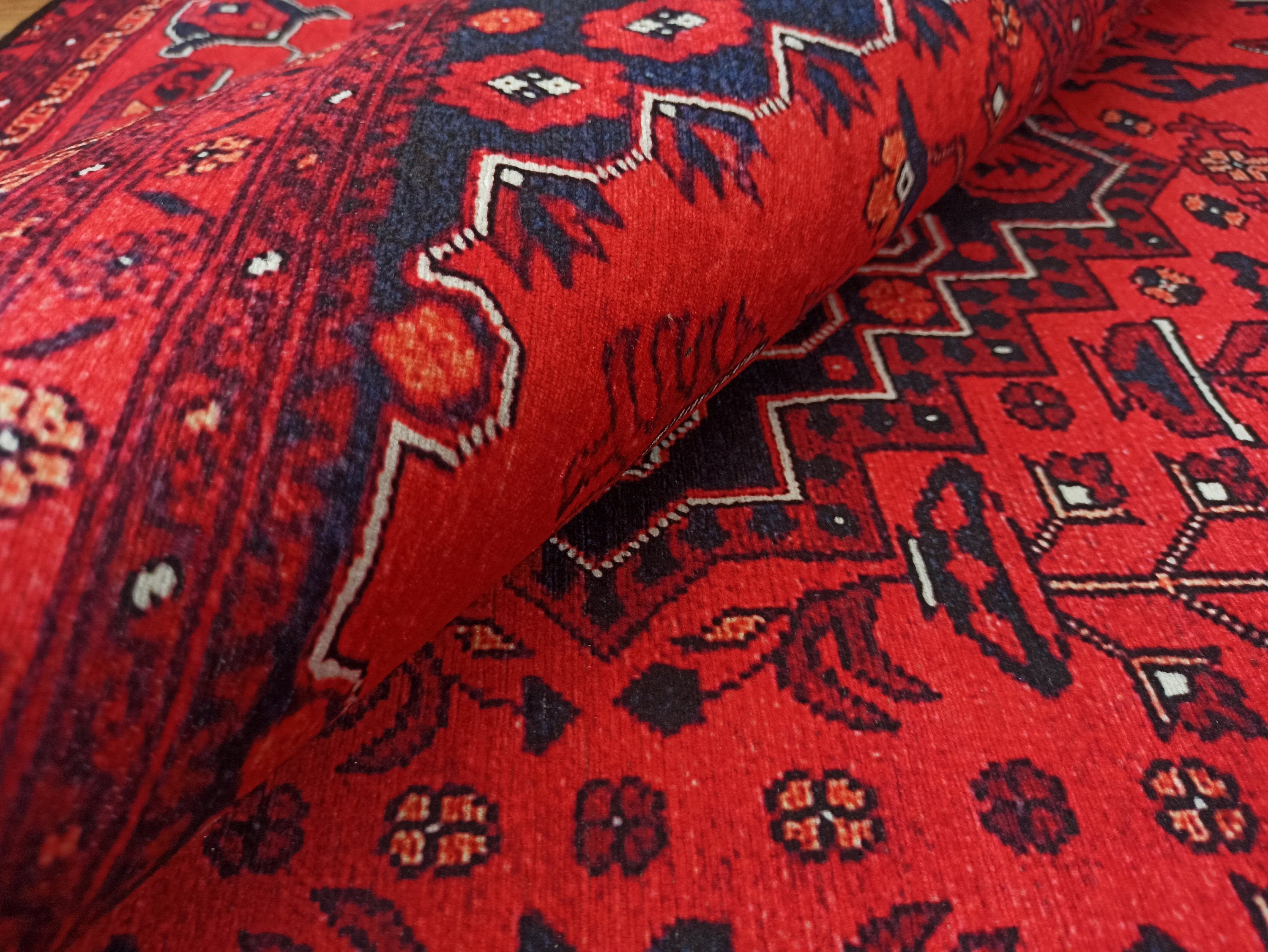 Klara Rug Turkish Red Blue Rug