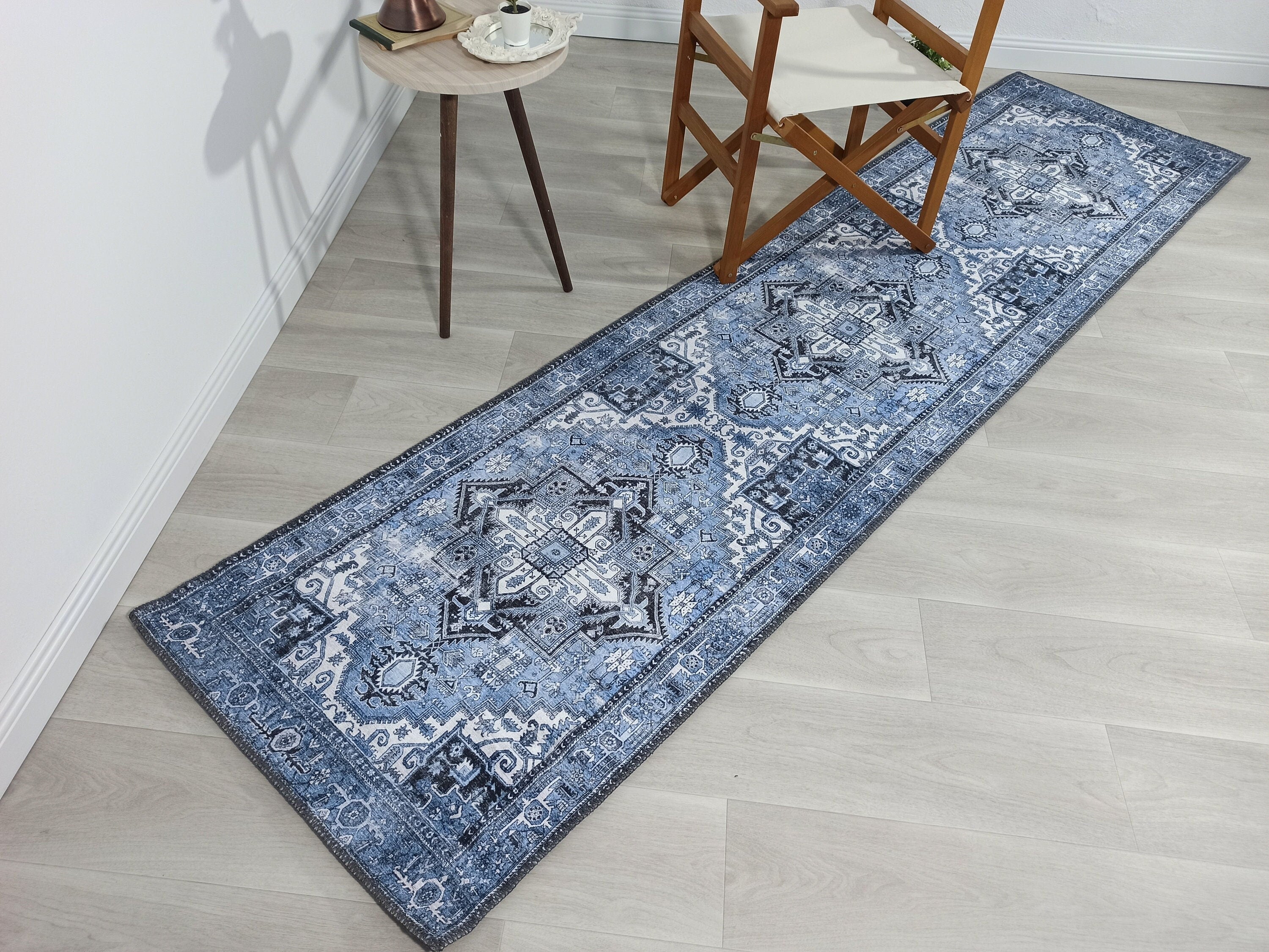 Koli Rug Persian Vintage Blue Rug