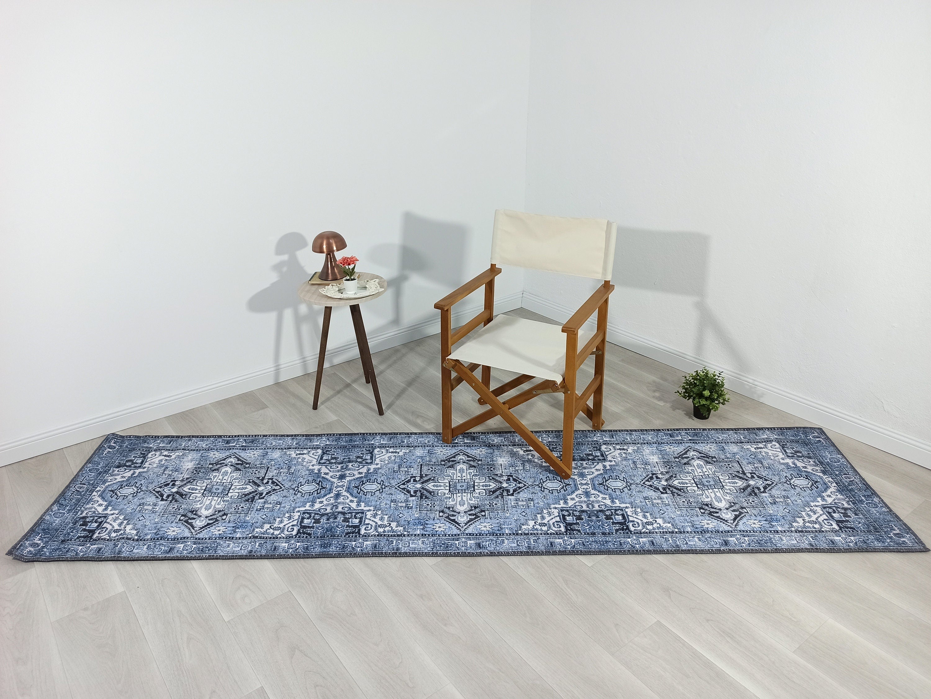 Koli Rug Persian Vintage Blue Rug