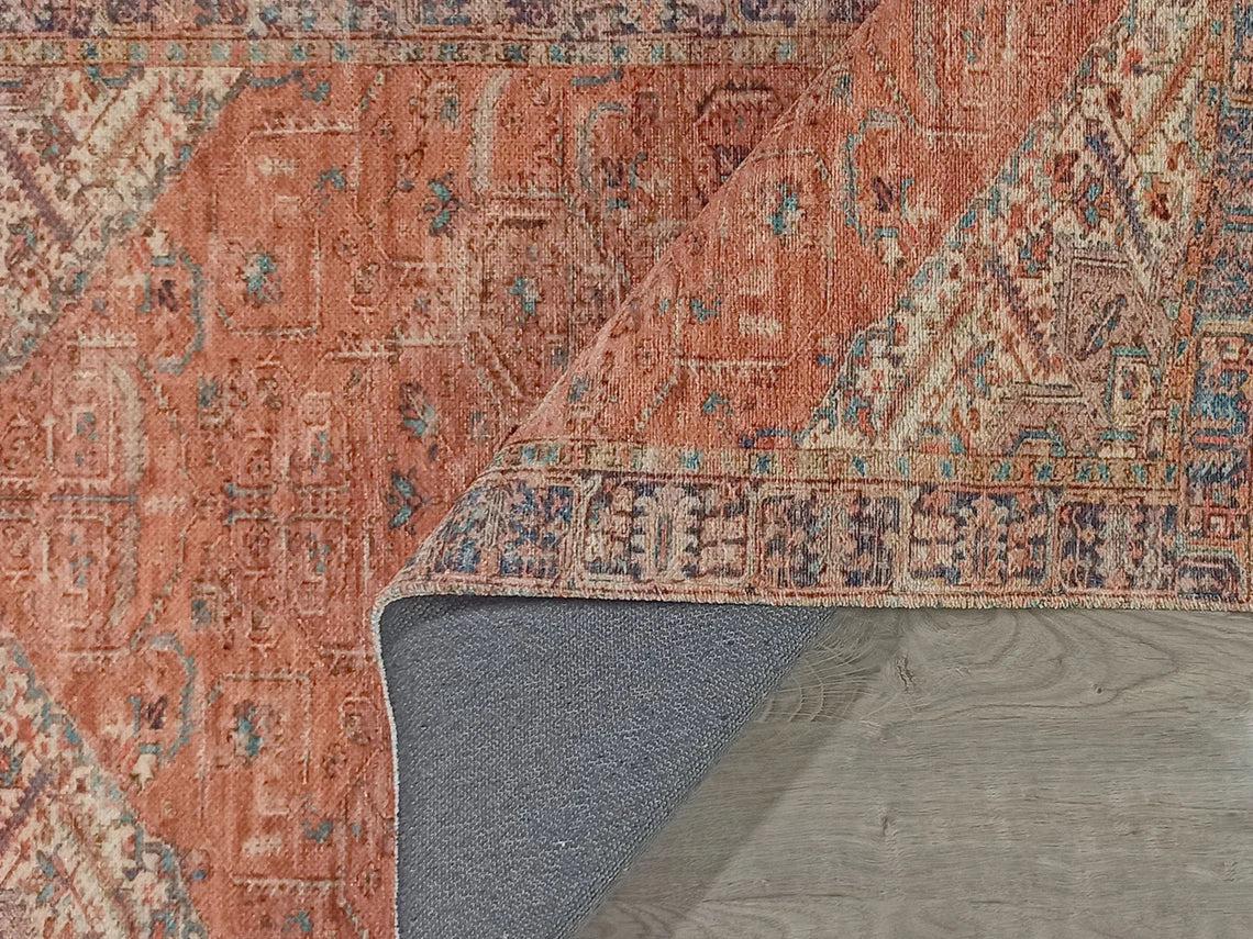 Lamya Turkish Faded Orange Beige-Blush Rug