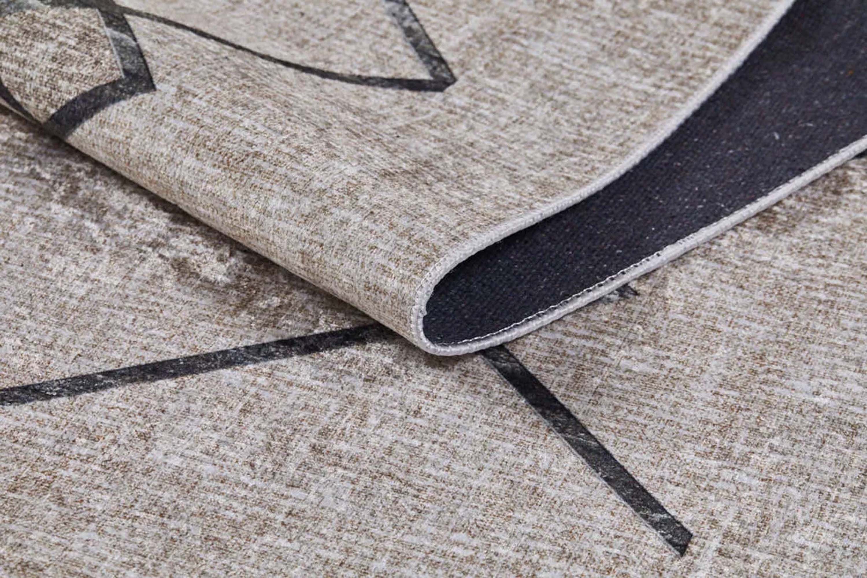 Lora Turkish Boho Beige Geometric Rug