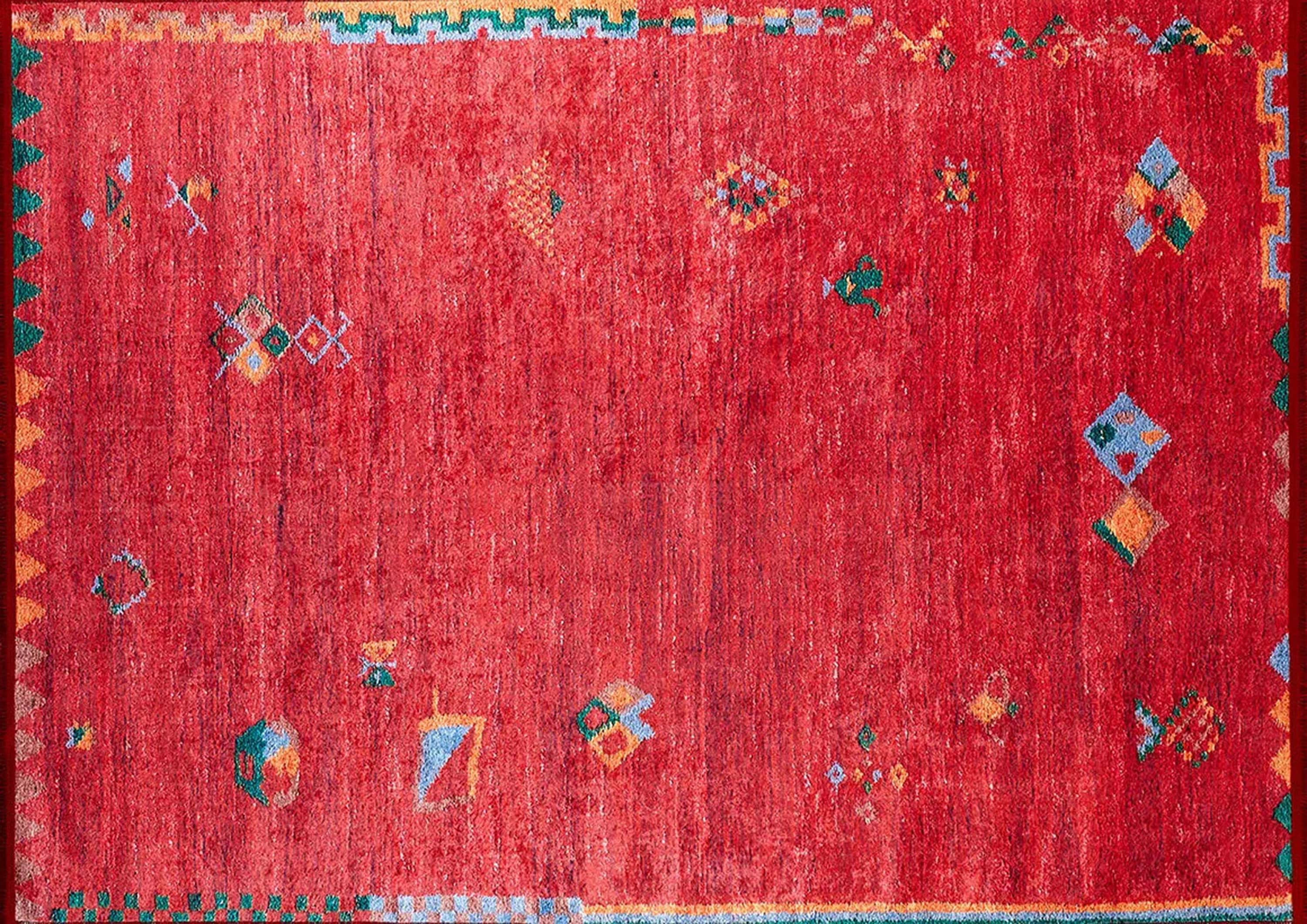 Loria Turkish Oushak Coral Red Rug