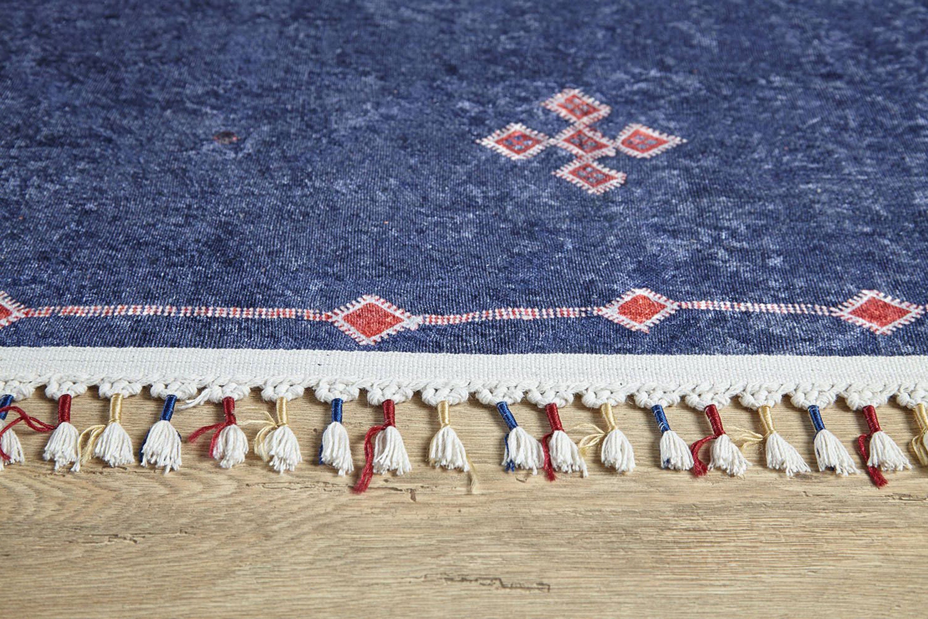 Marta Turkish Navy Blue Kilim Rug