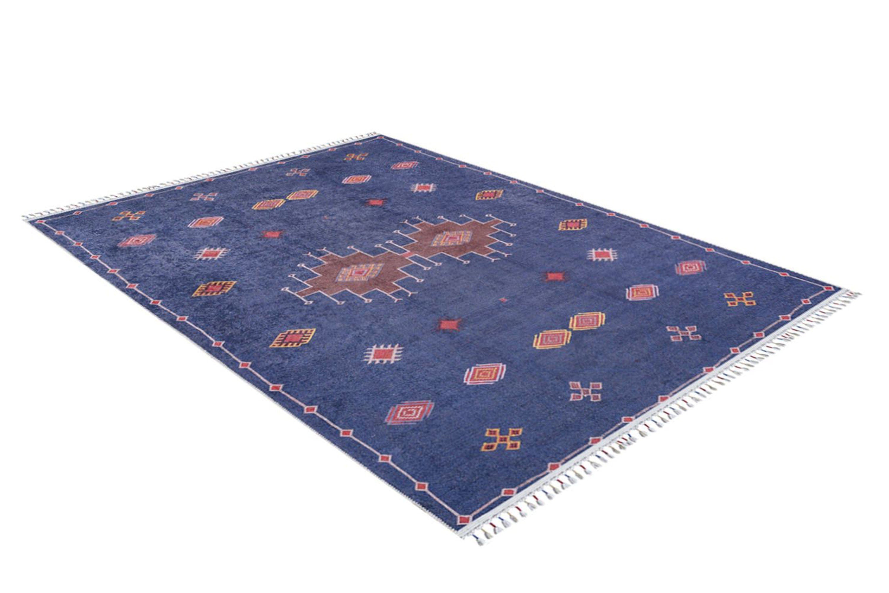 Marta Turkish Navy Blue Kilim Rug