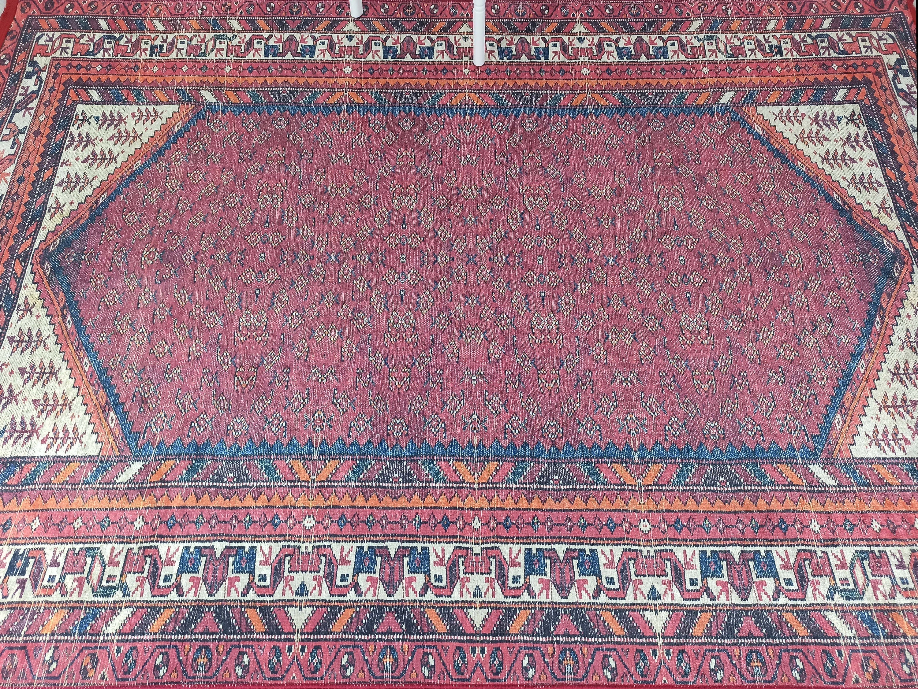 Mayda Turkish Faded Red Rug