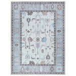 Midha White Gray Brown Modern Oushak Rug