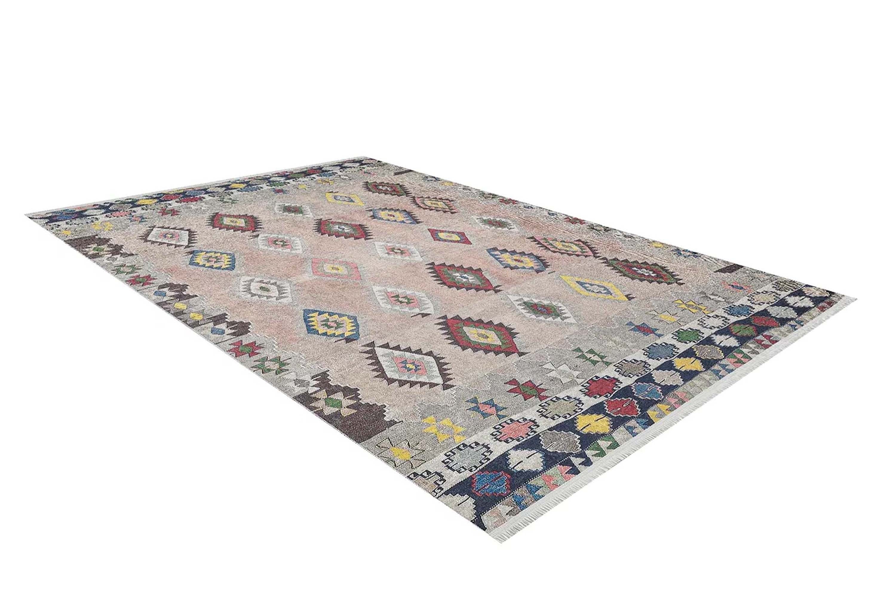 Mila Turkish Kilim Pinkish Beige Rug