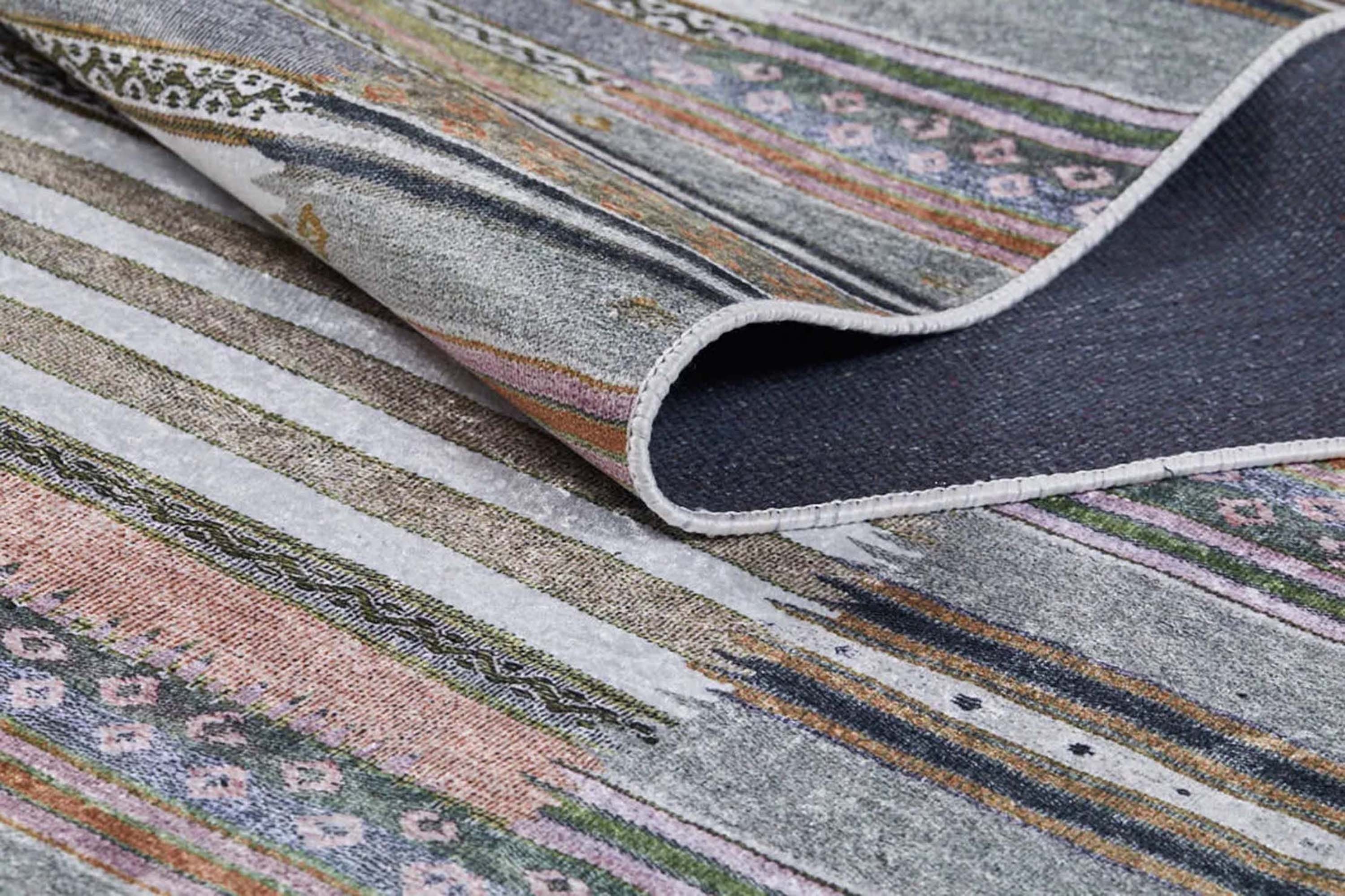 Mima Turkish Kilim Colorful stripped Rug