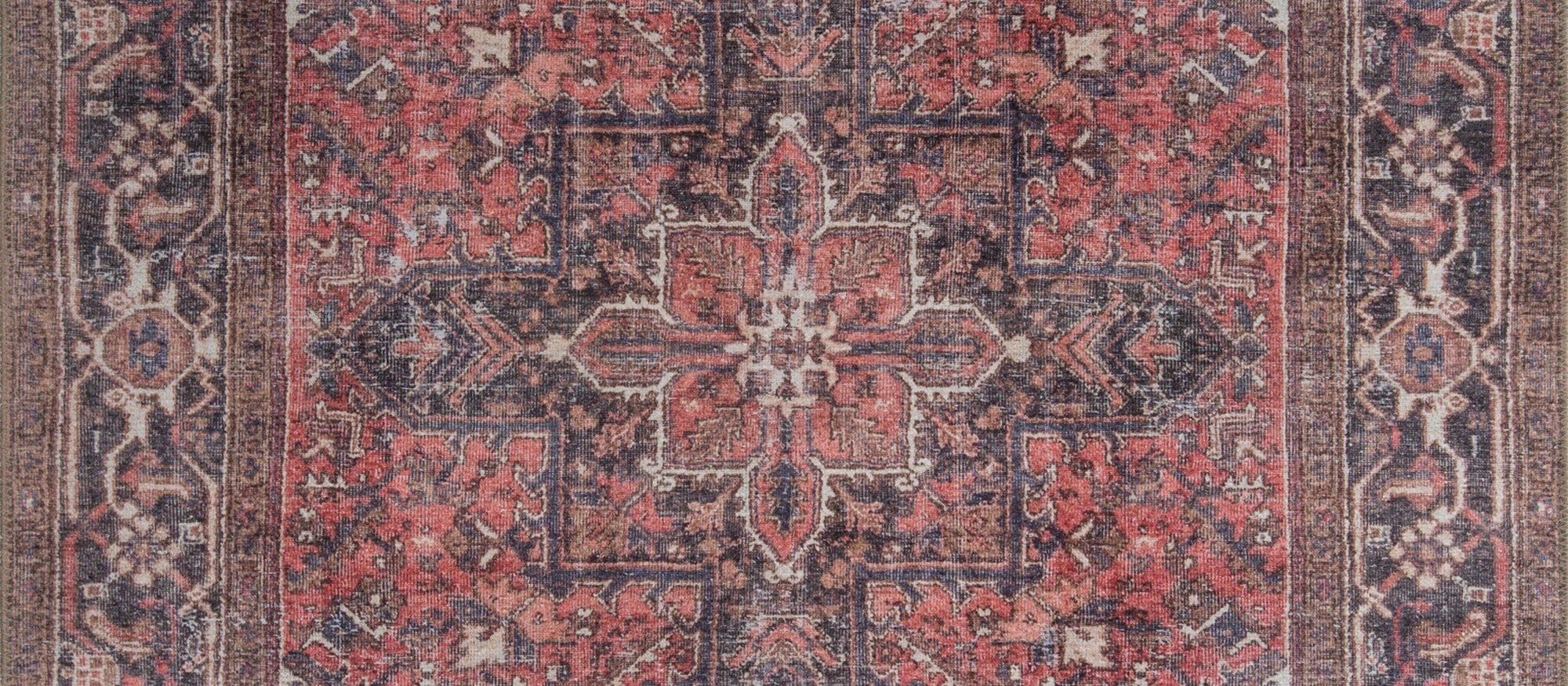 Mina Rug Persian Oriental Vintage Red Rug