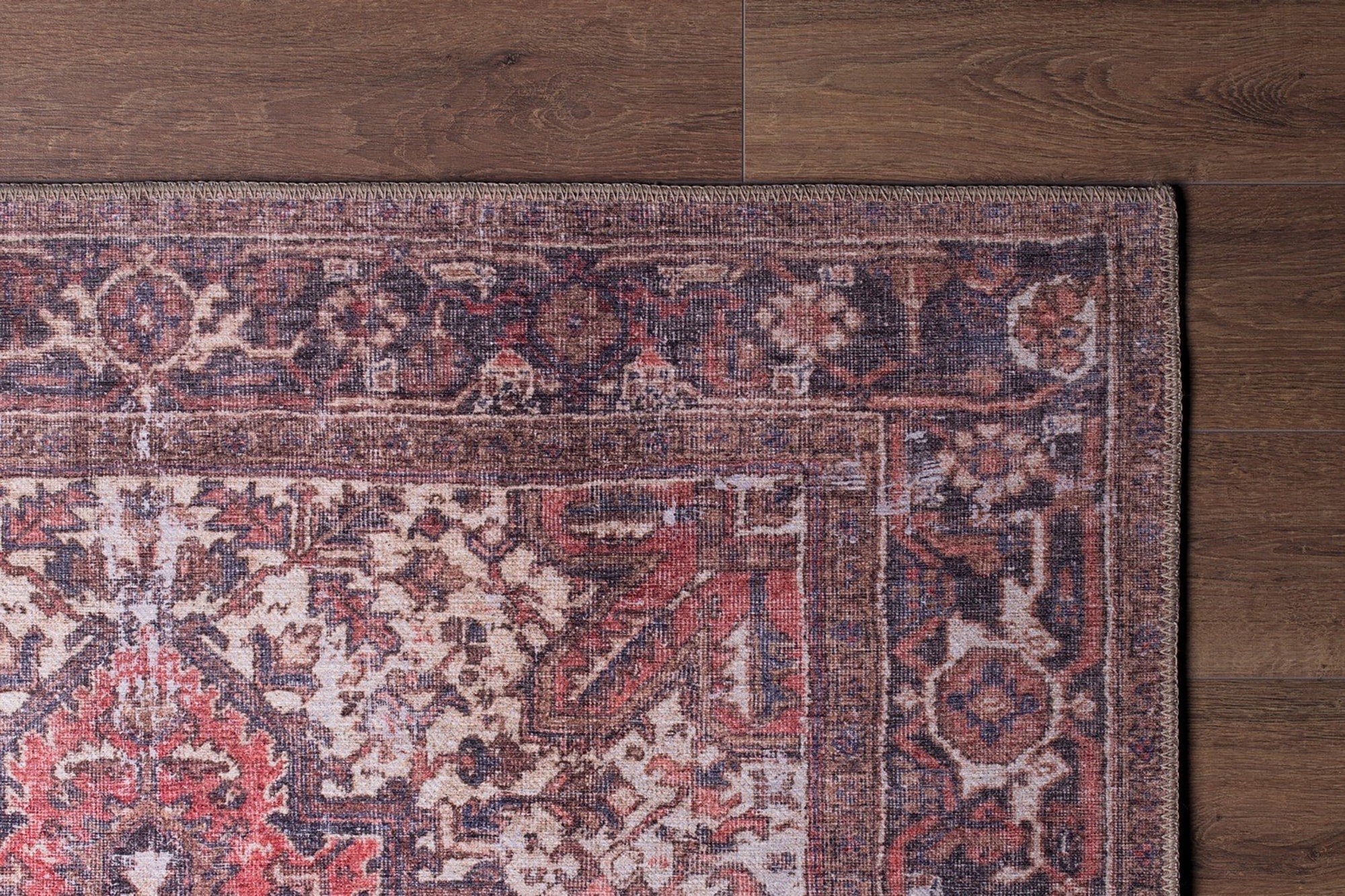 Mina Rug Persian Oriental Vintage Red Rug