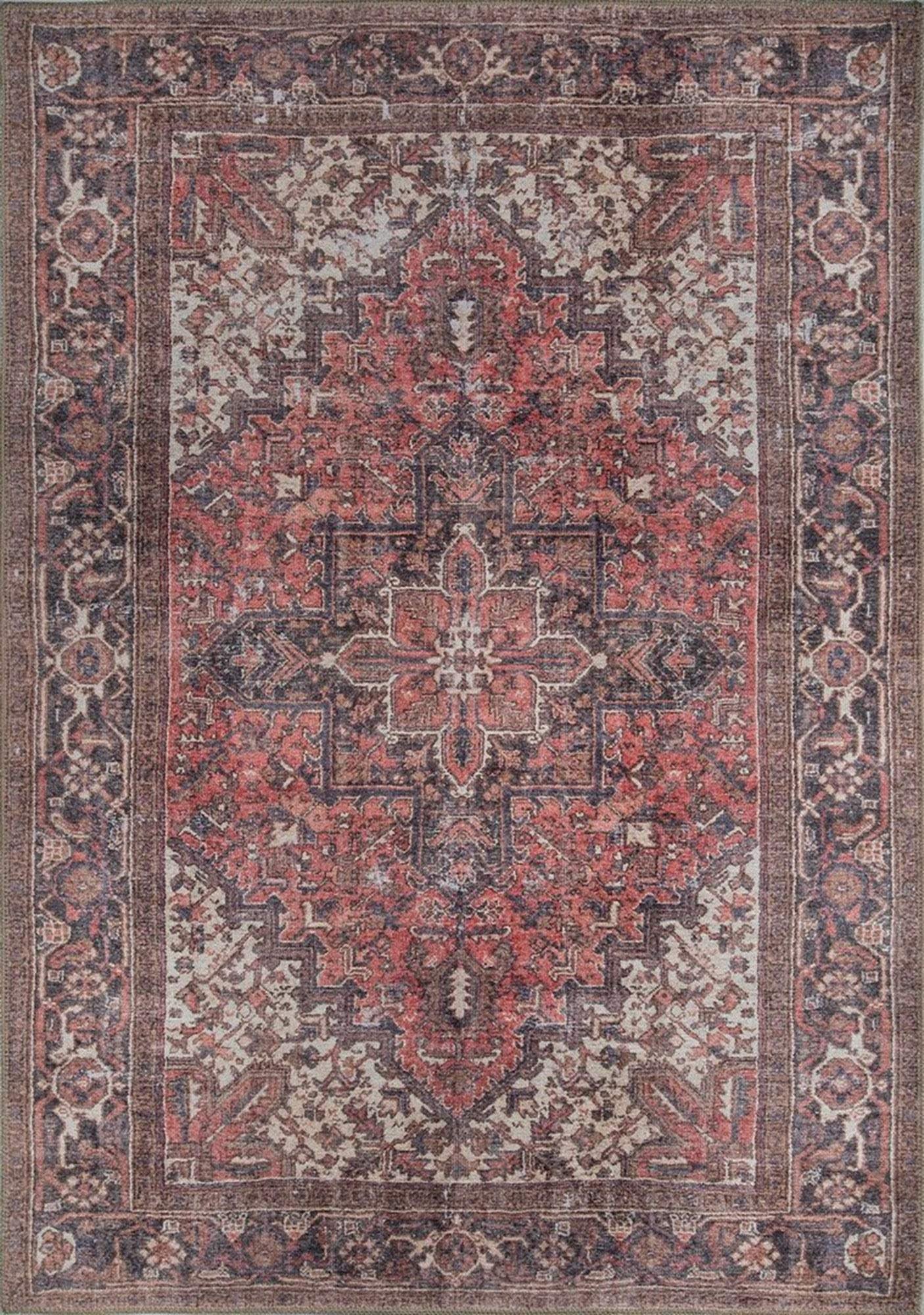 Mina Rug Persian Oriental Vintage Red Rug
