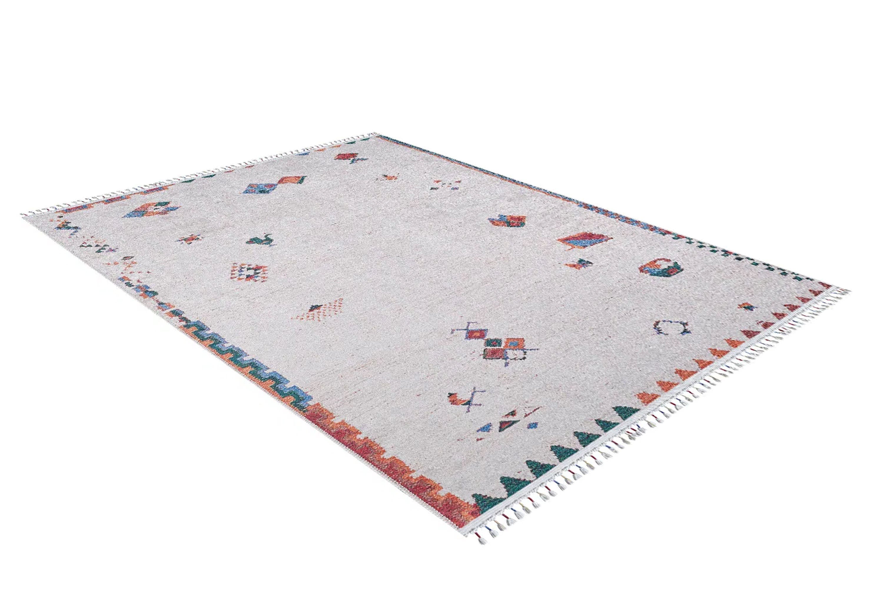 Miona Turkish Kilim White Ivory Rug