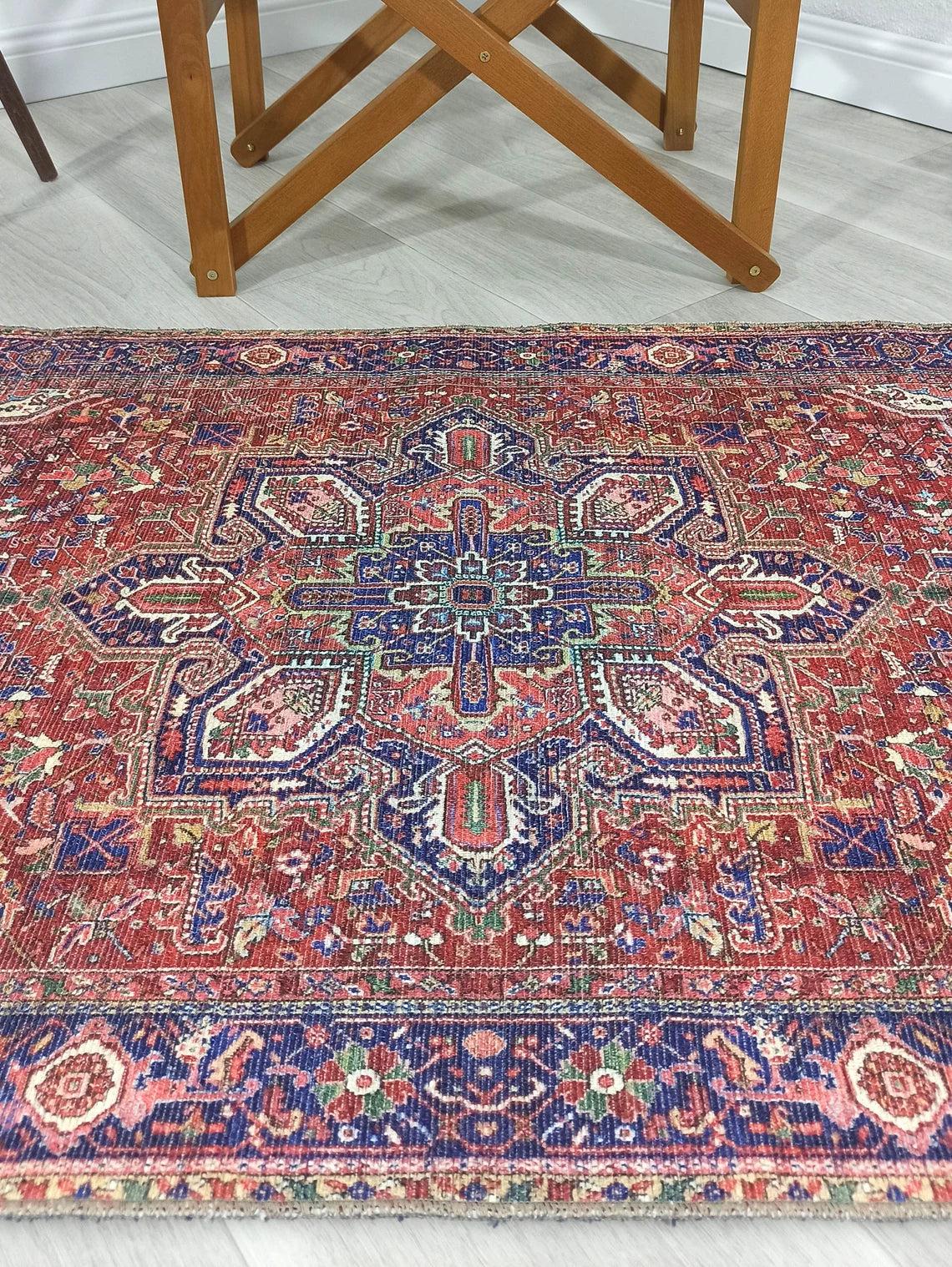 Moka Rug Persian Runner Red Terracotta Burgundy Rug