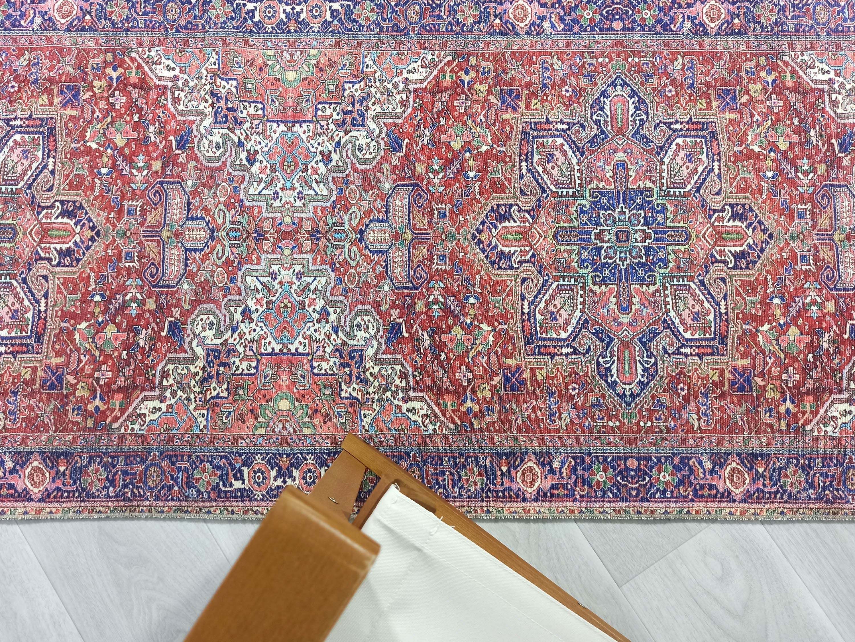 Moka Rug Persian Runner Red Terracotta Burgundy Rug