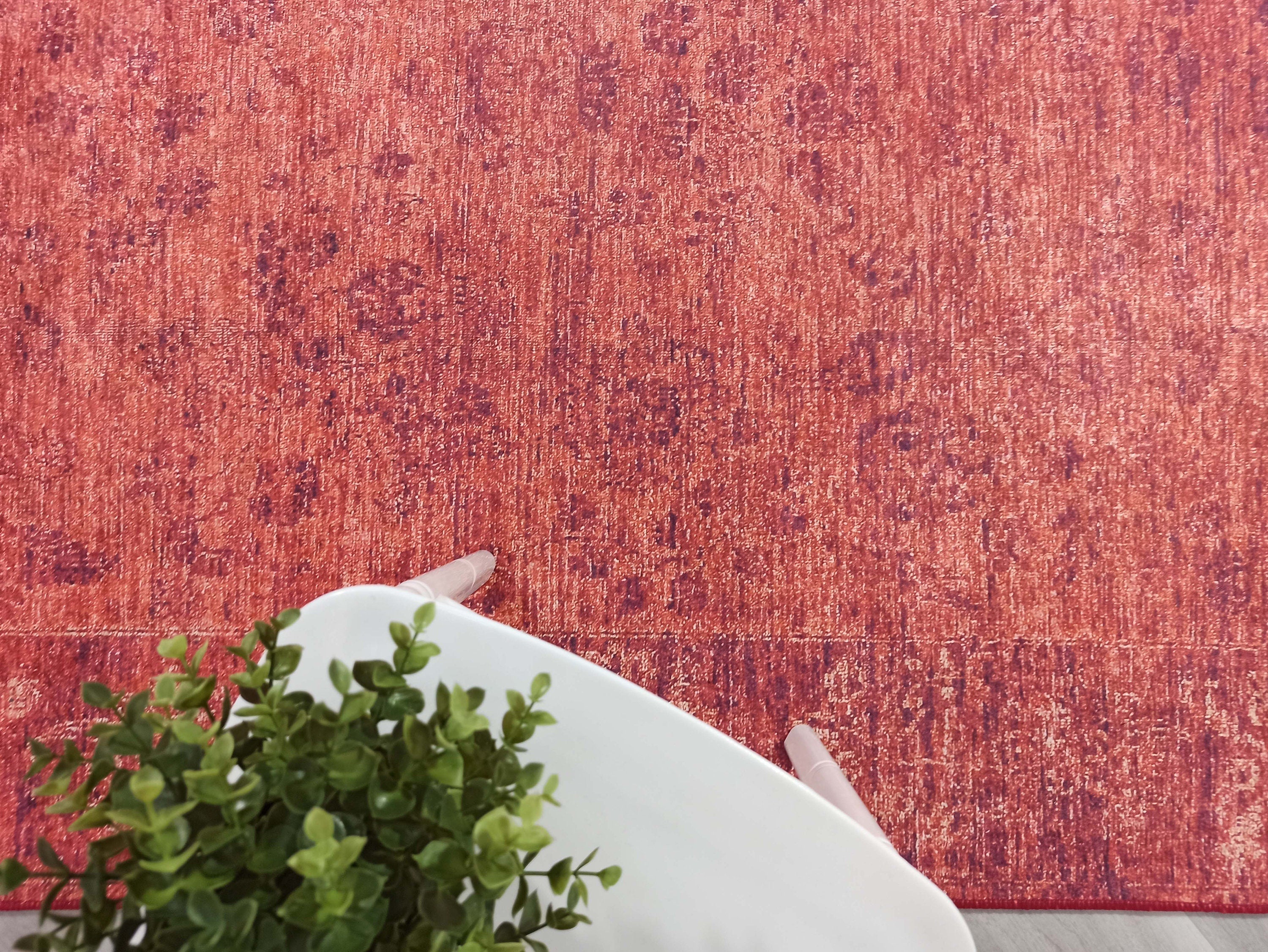 Ragda Turkish Red Beige Oushak Rug