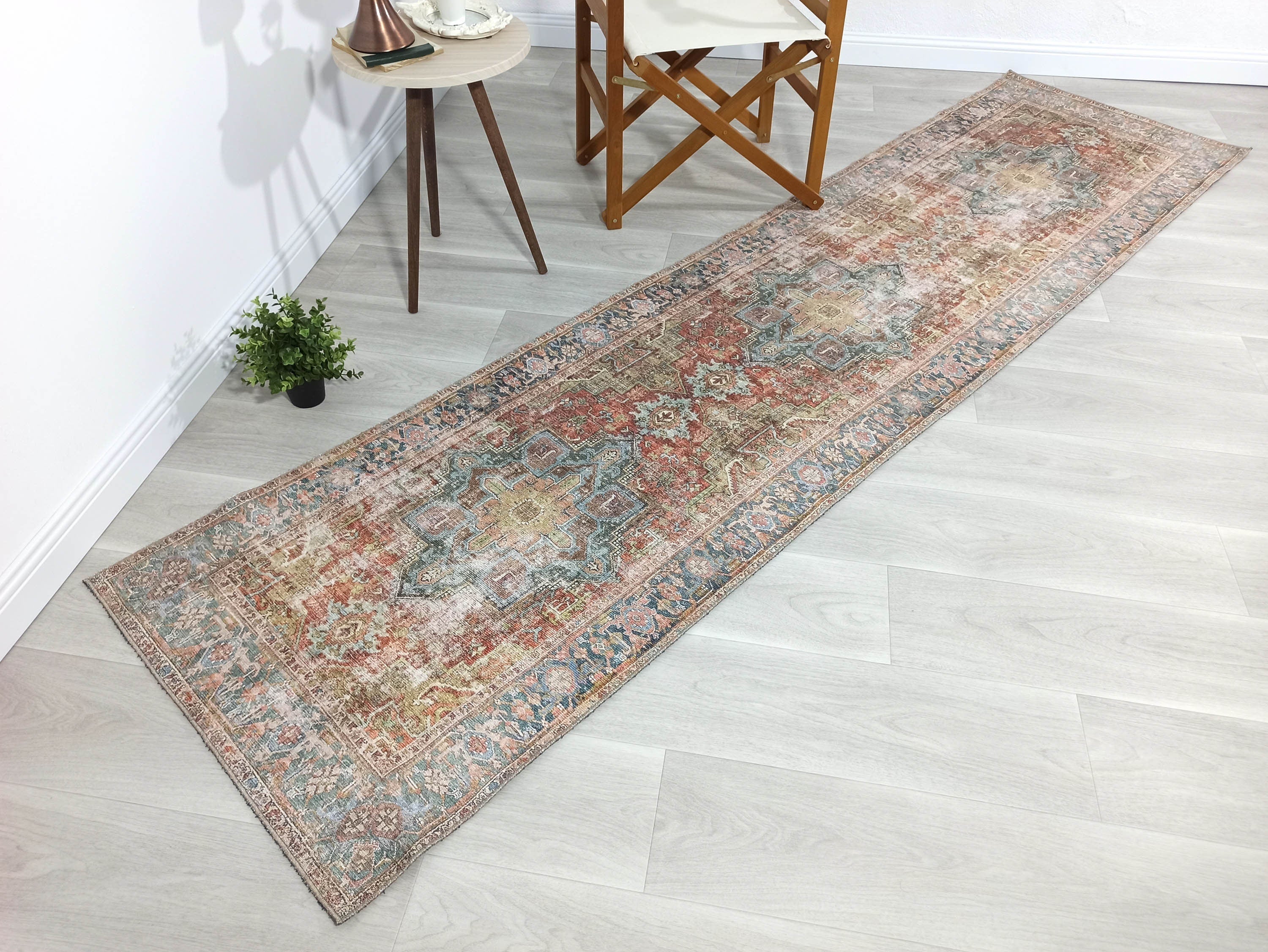 Nar Rug Turkish Earth tones Terracotta Floral Rug