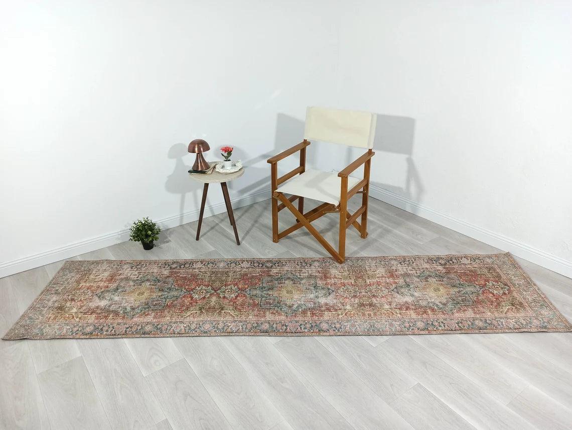 Nar Rug Turkish Earth tones Terracotta Floral Rug