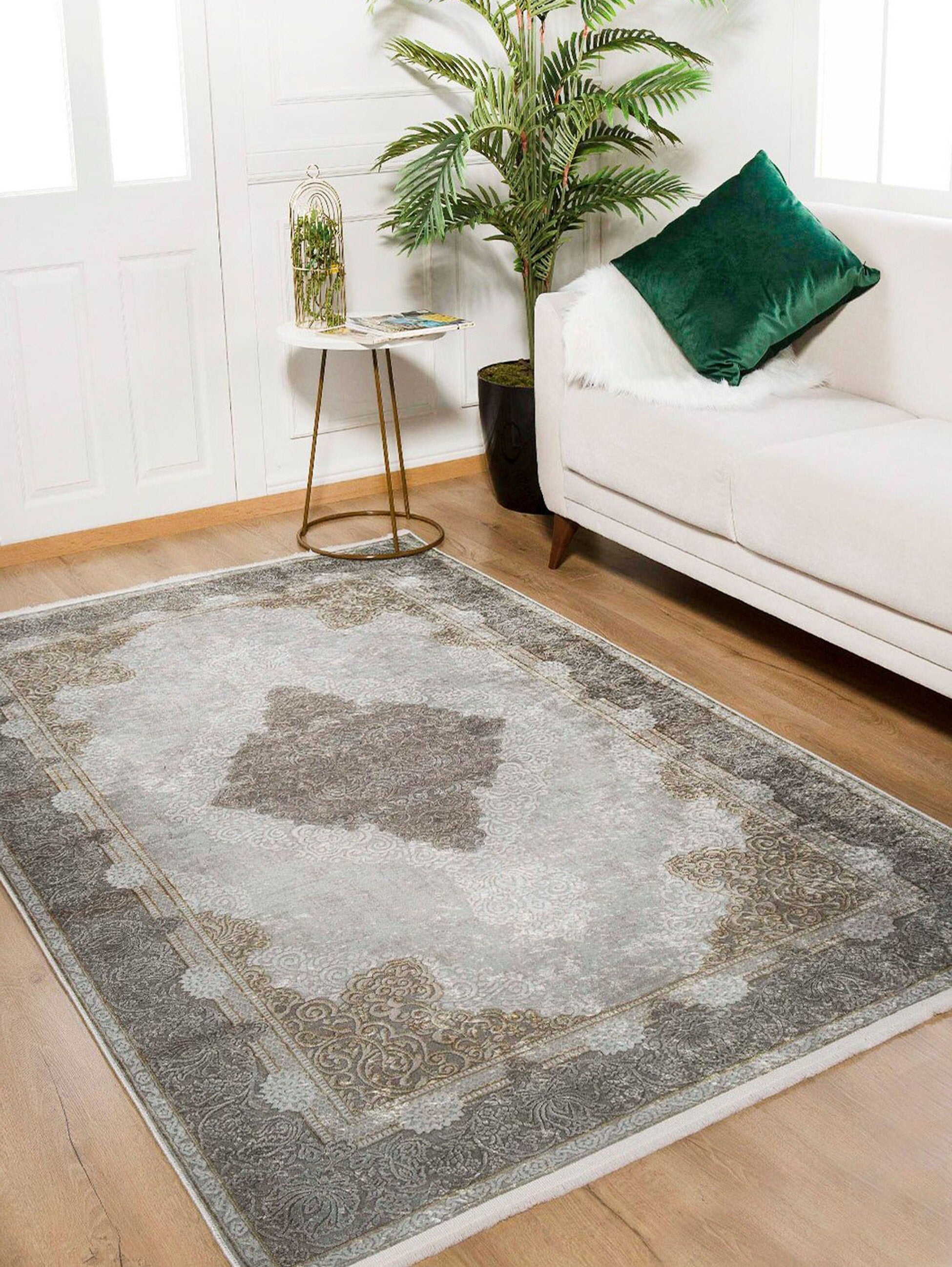 Nina Neutral Faded Beige Turkish Rug