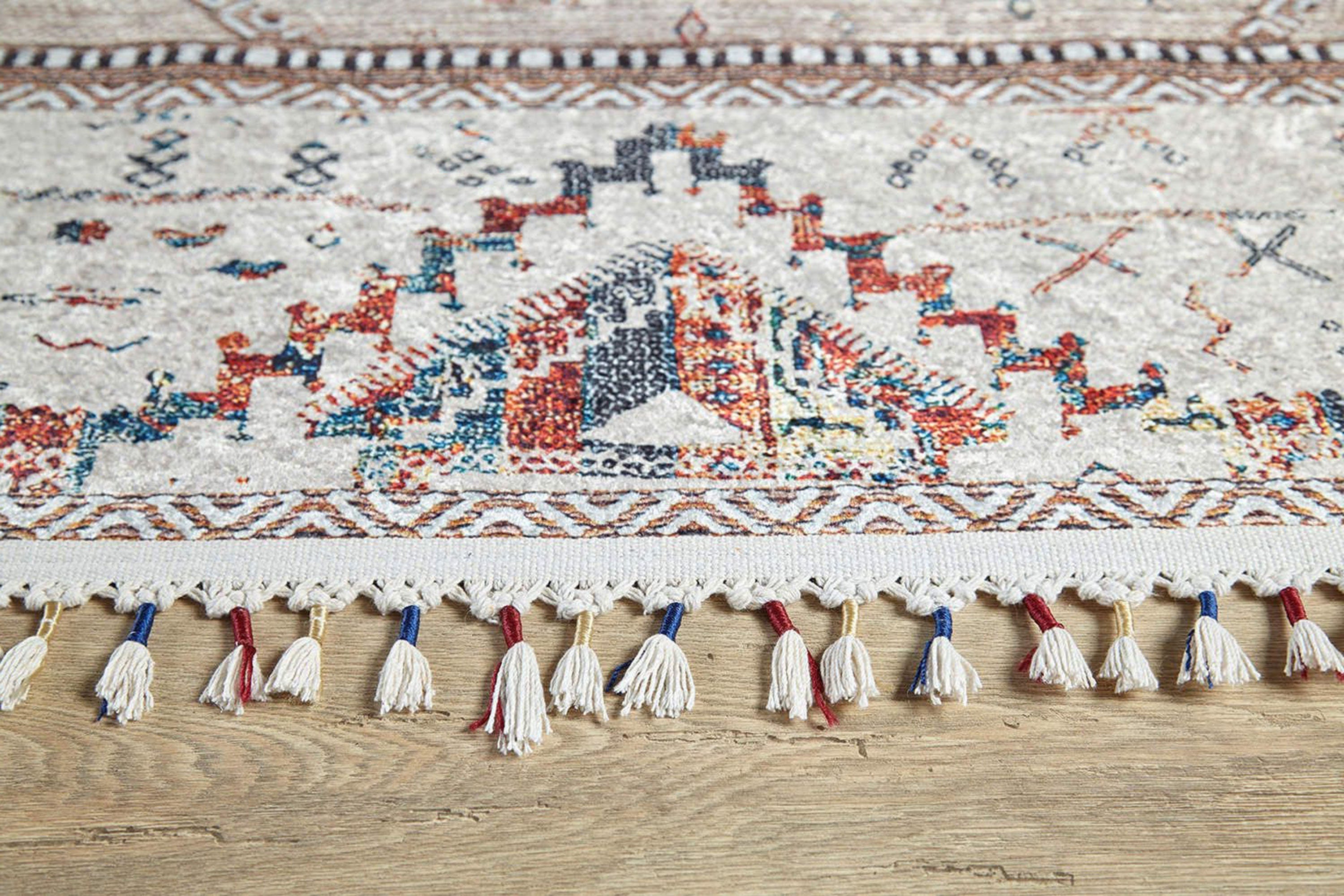 Omniya Moroccan Diamond Trellis Beige Rug