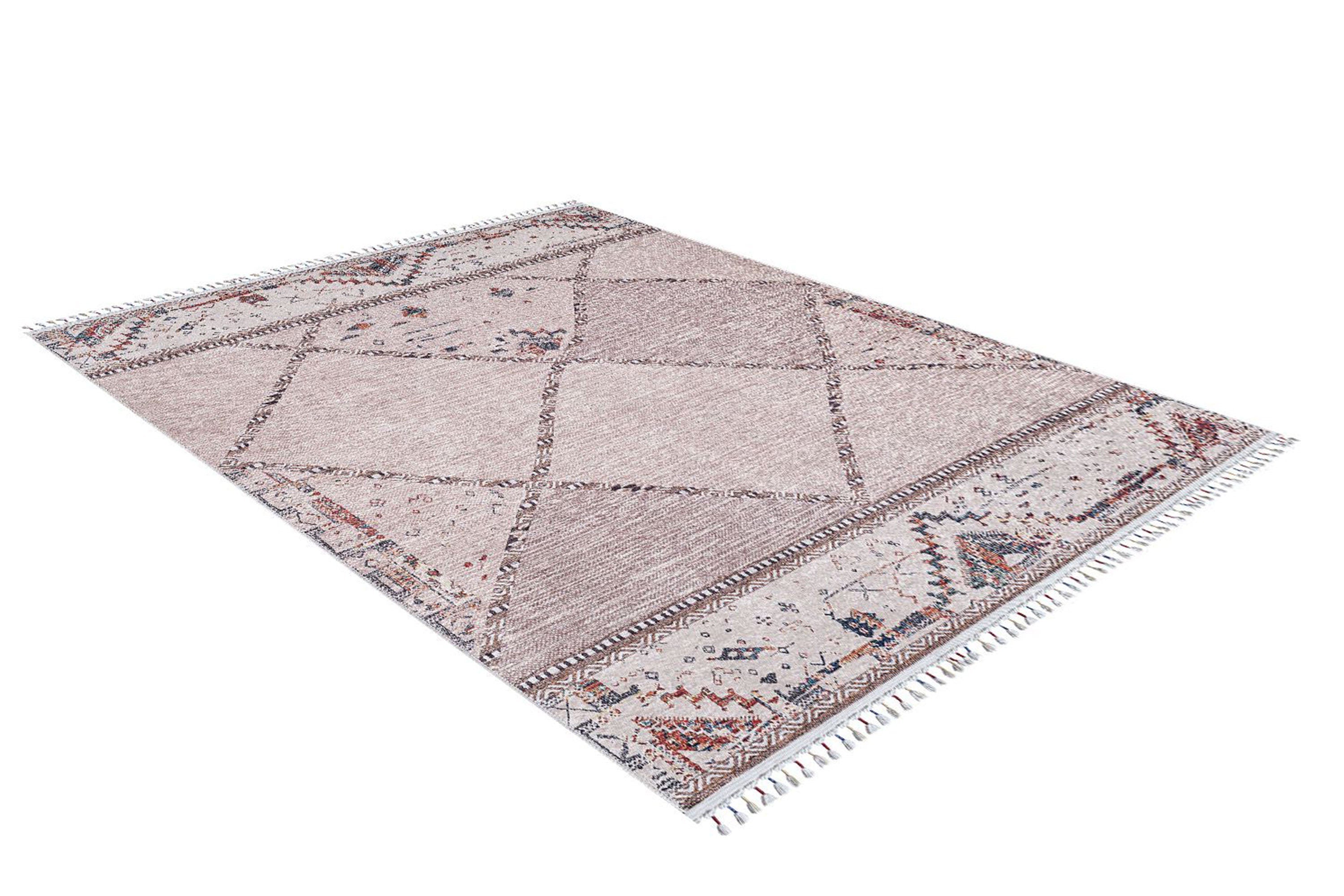 Omniya Moroccan Diamond Trellis Beige Rug