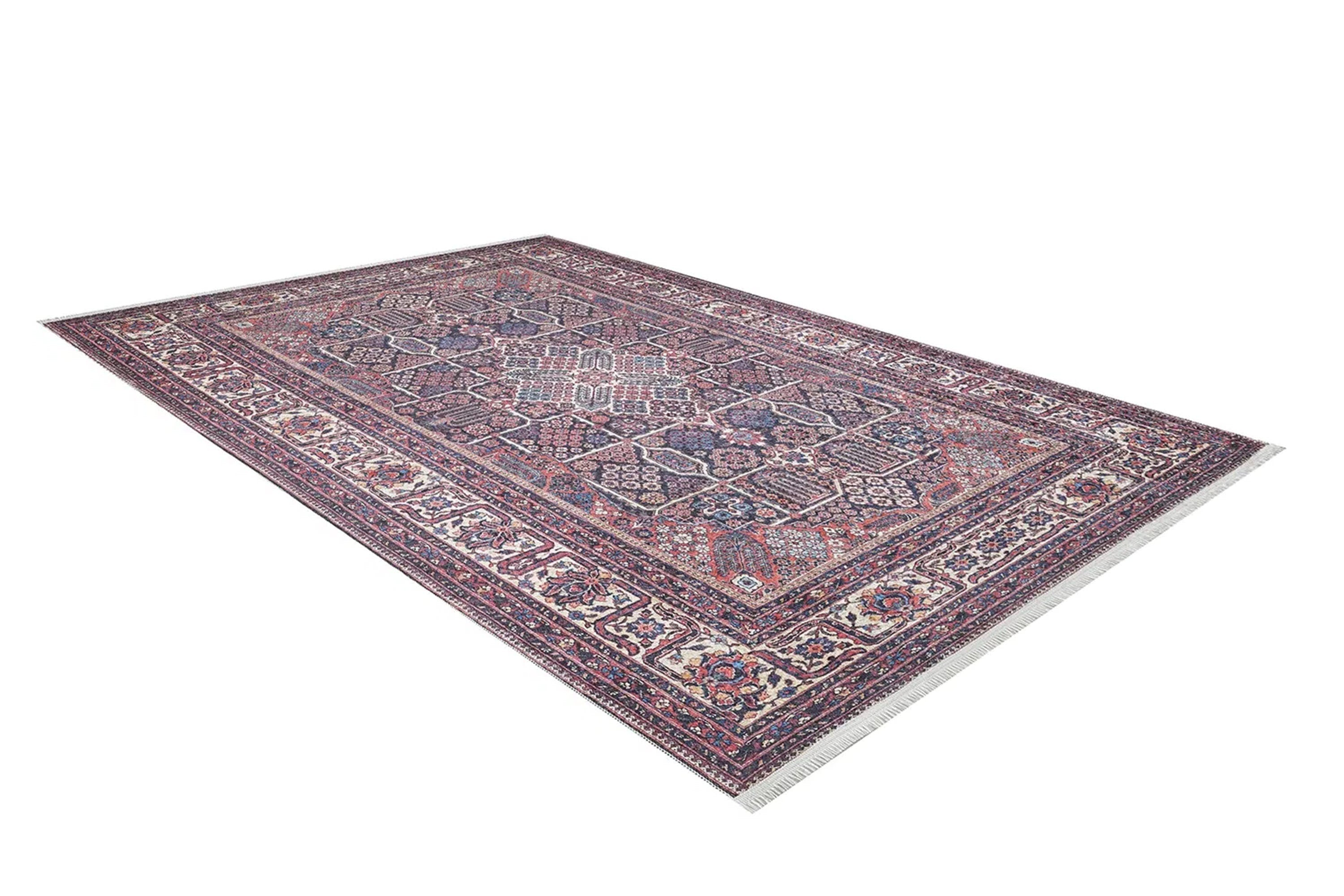 Paila Turkish Oushak Tribal Red Beige Rug