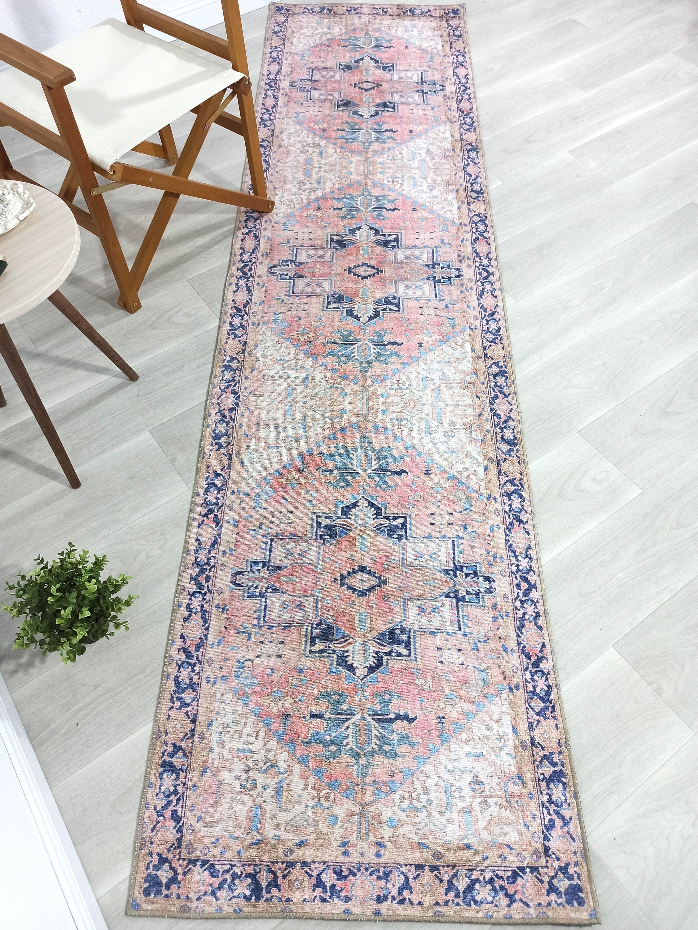 Para Rug Heriz Persian Beige Pink Rug