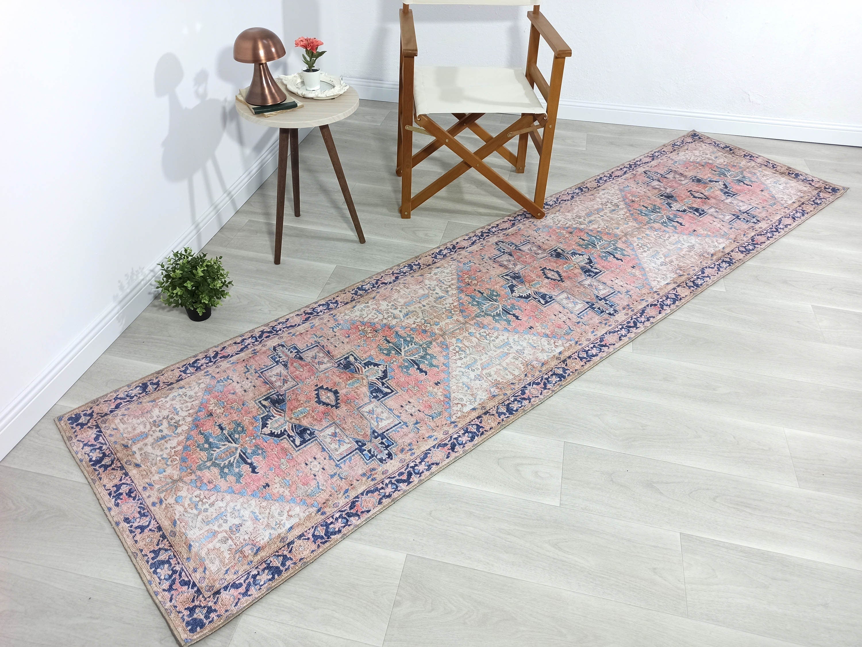 Para Rug Heriz Persian Beige Pink Rug