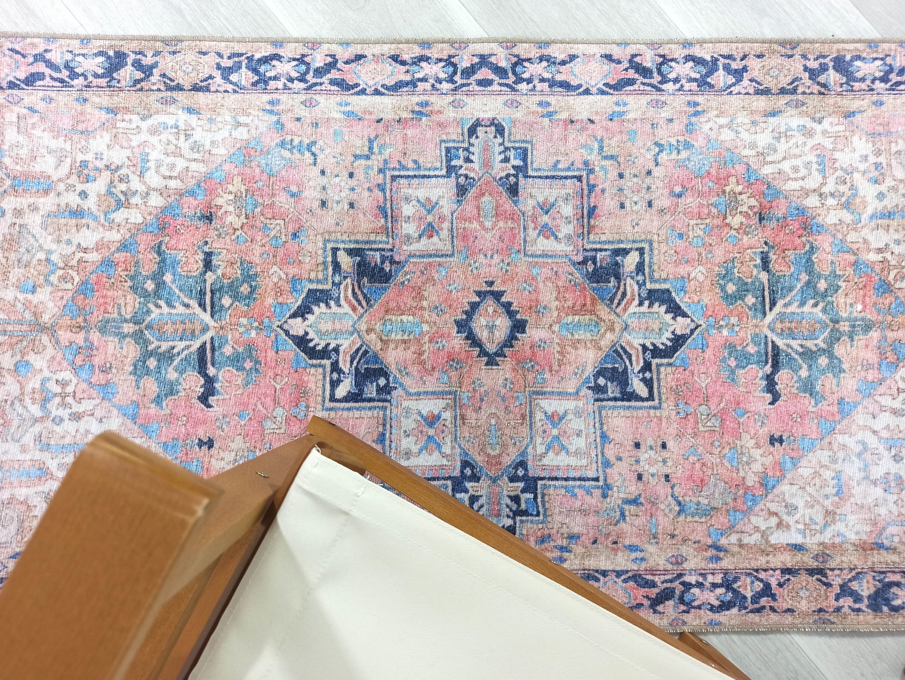 Para Rug Heriz Persian Beige Pink Rug
