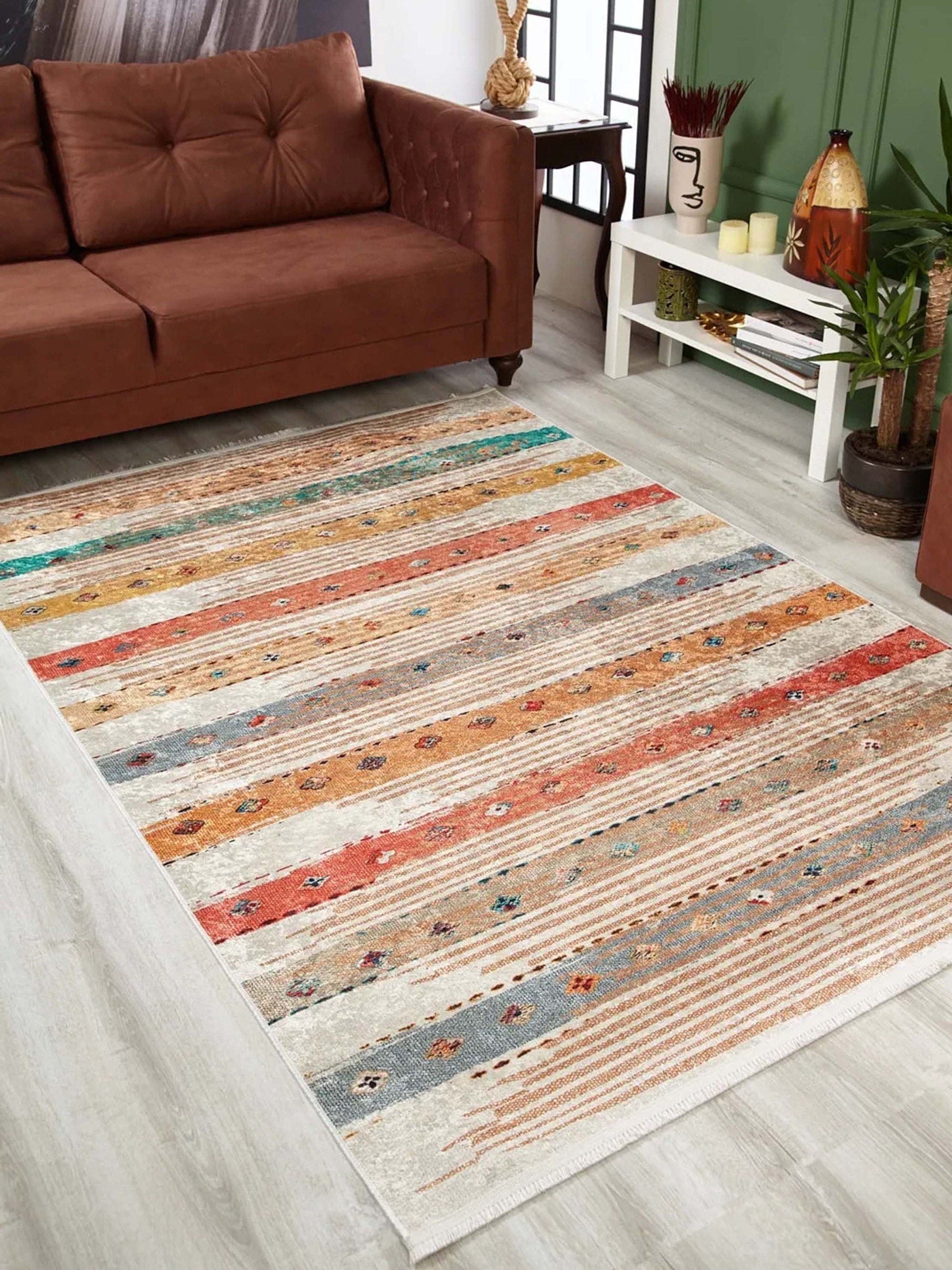 Perla Boho Colorful Kids Room Rug