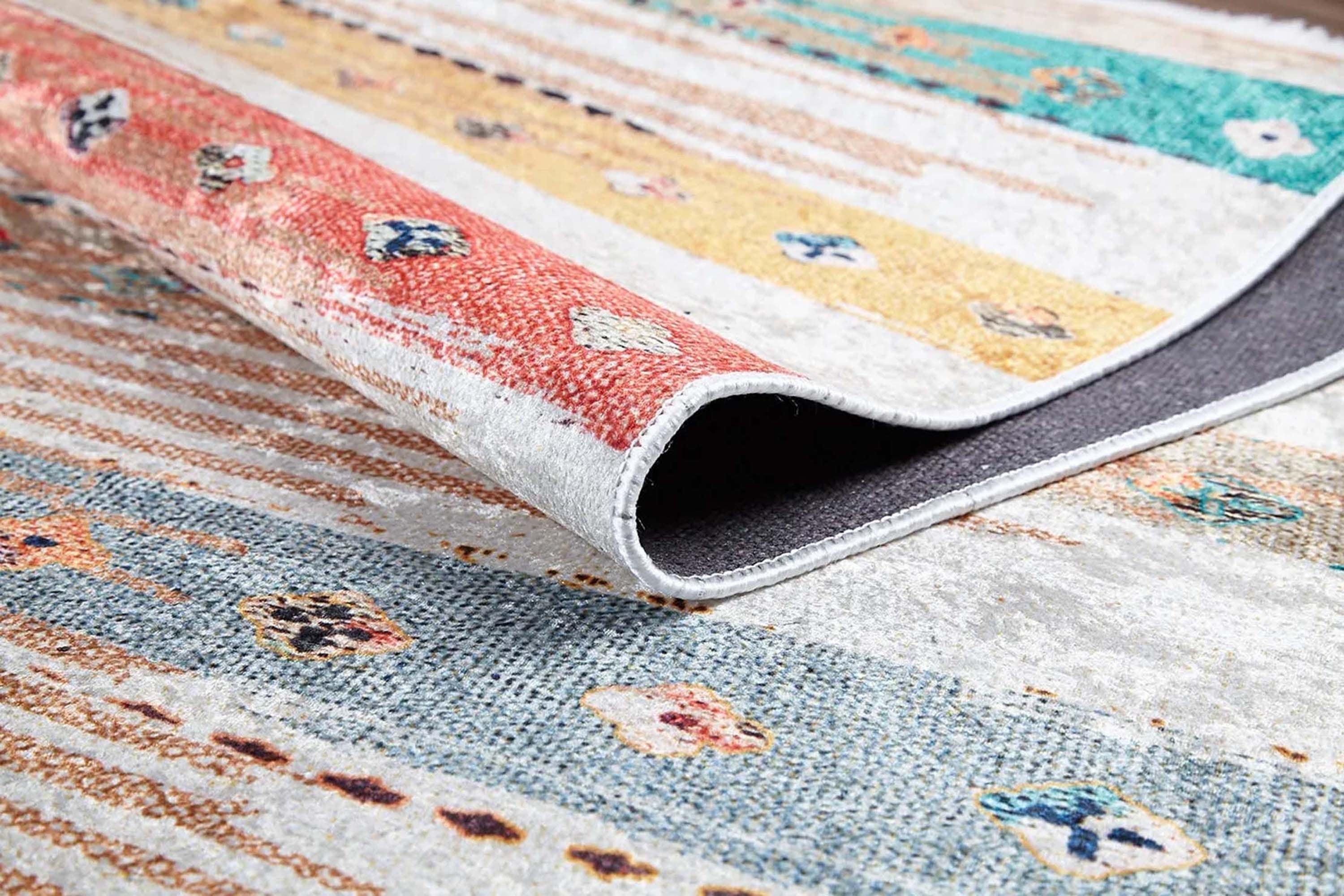 Perla Boho Colorful Kids Room Rug