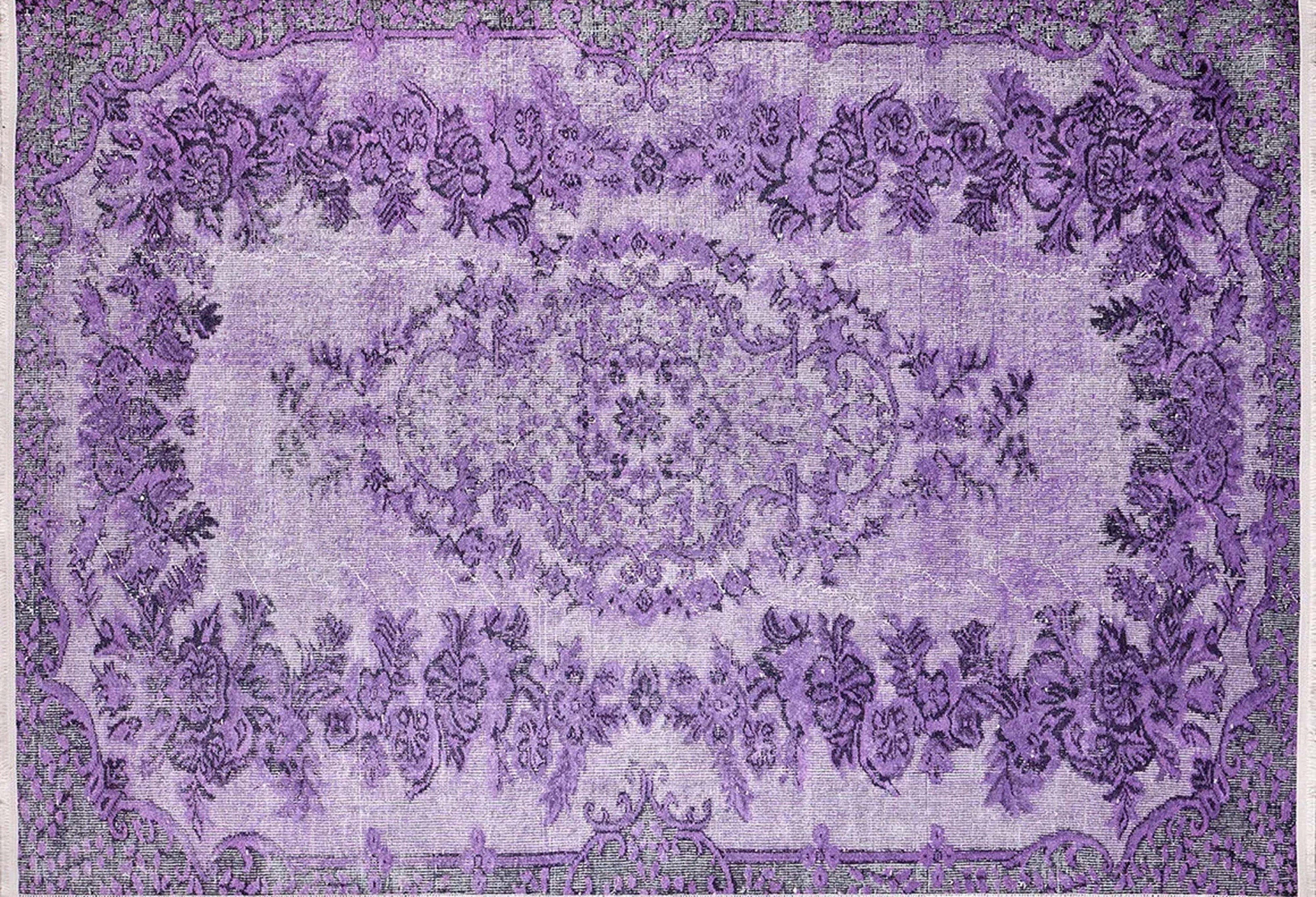 Puna Turkish Distressed Purple Rug