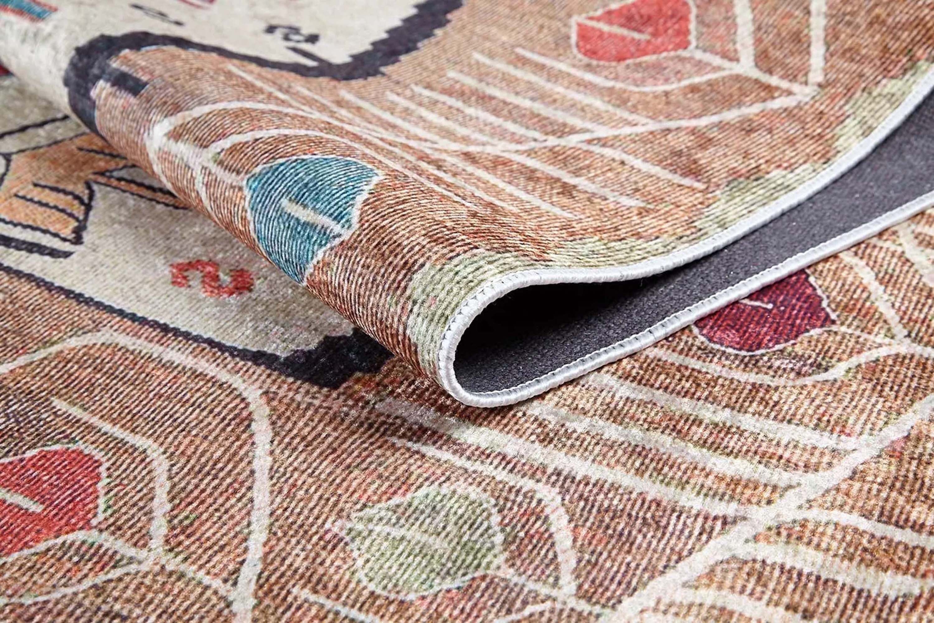 Raaf Turkish Kilim Beige Light Orange Rug