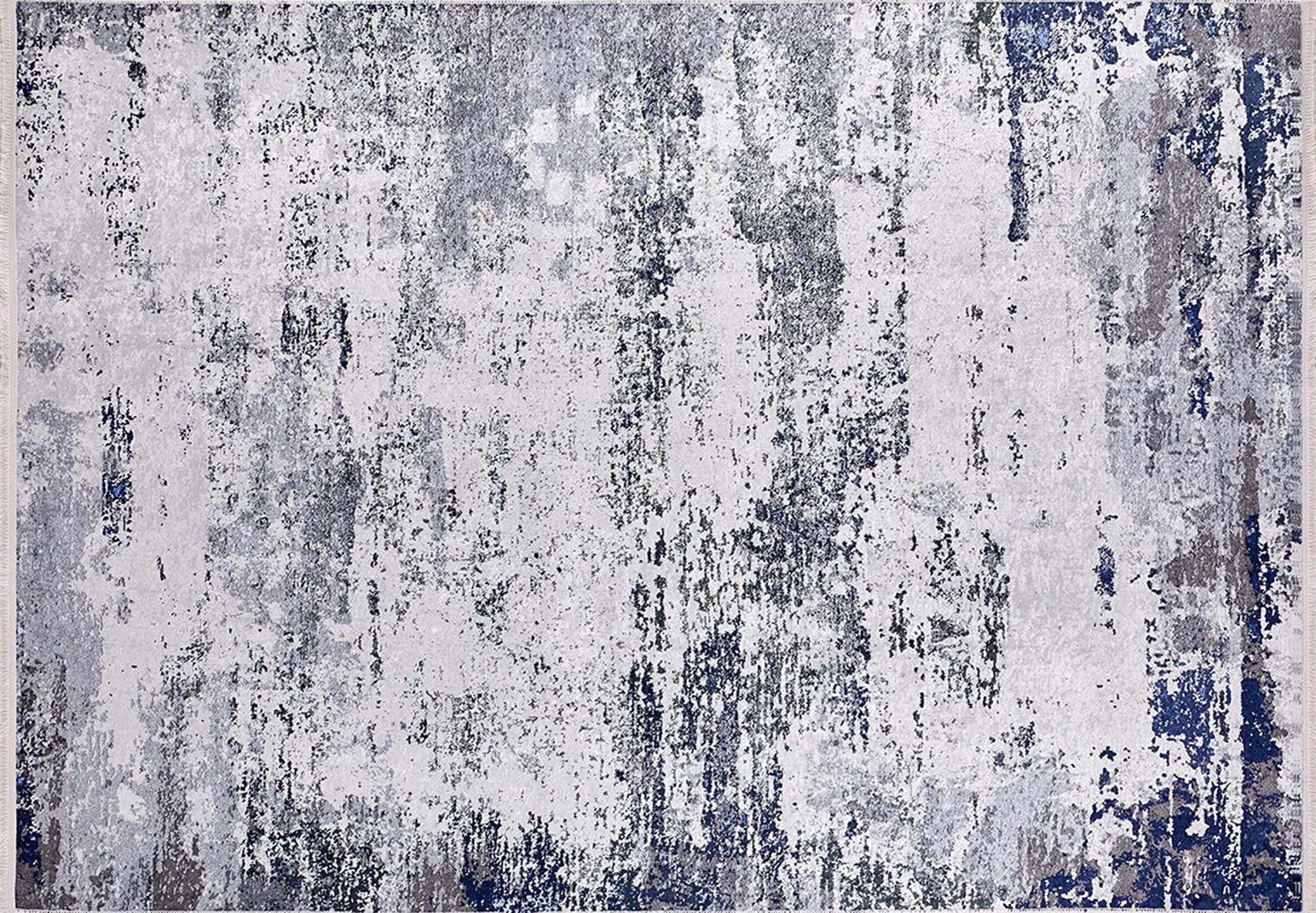 Rada Abstract Distressed Gray Rug