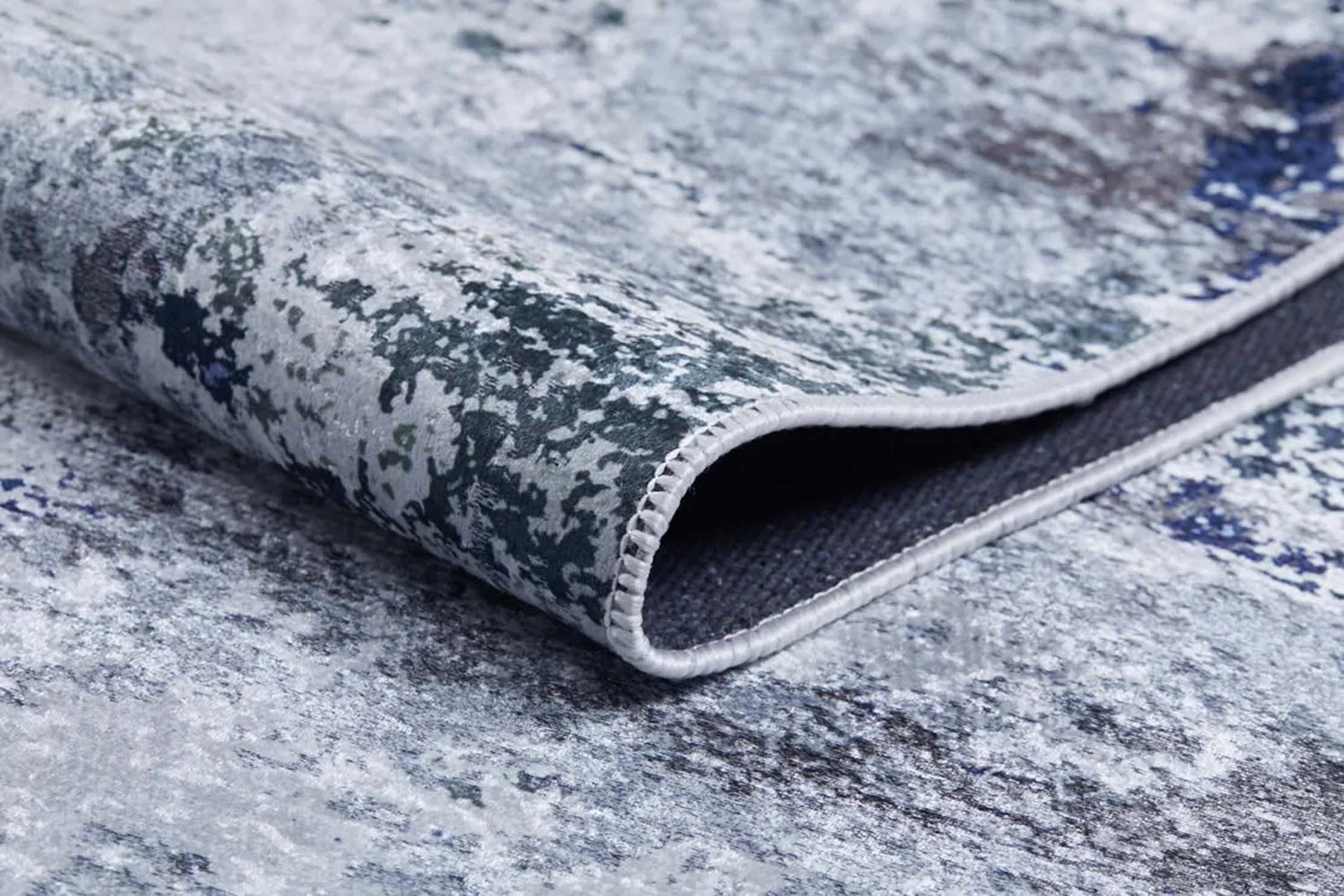 Rada Abstract Distressed Gray Rug