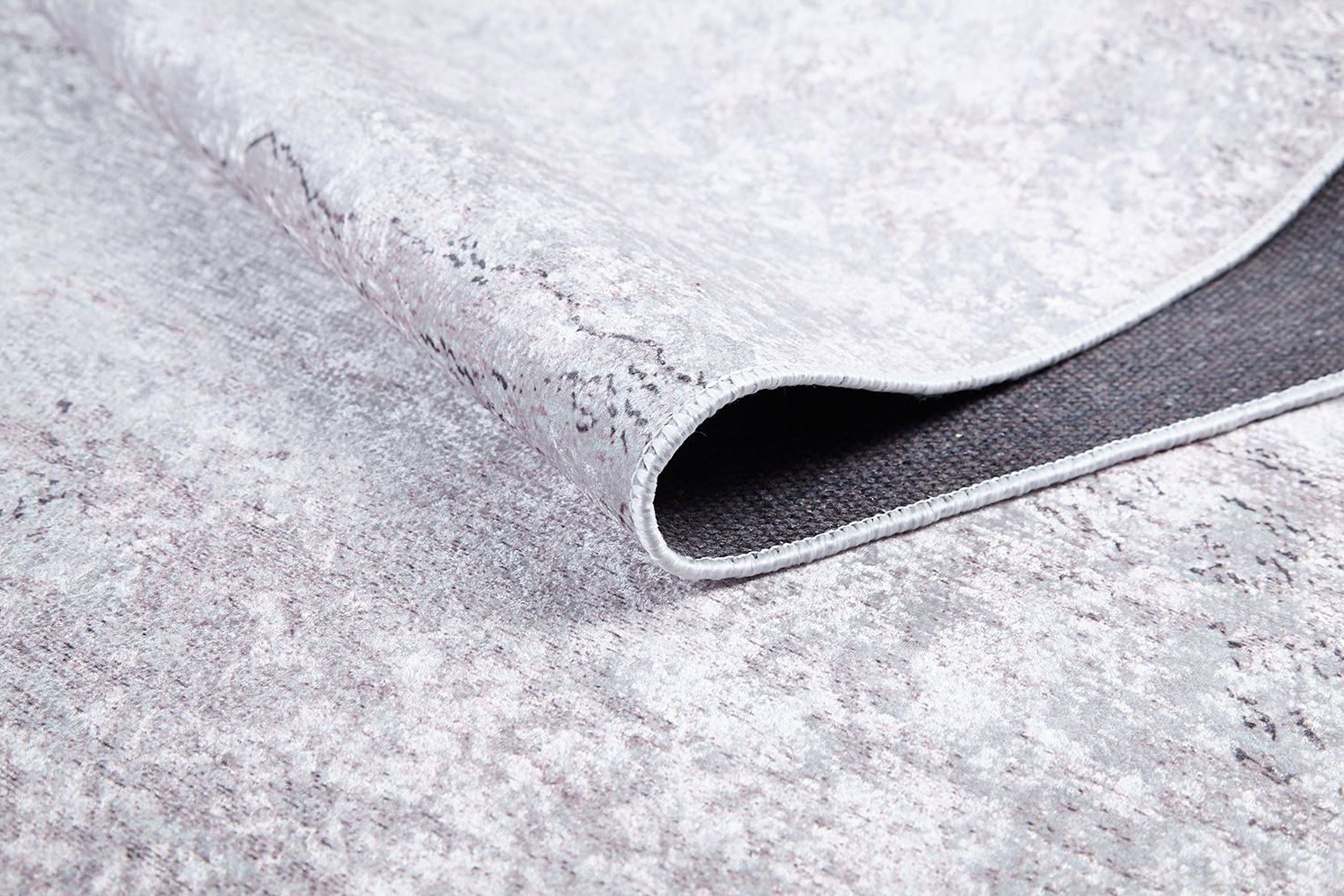 Raka Neutral Muted Gray Turkish Rug