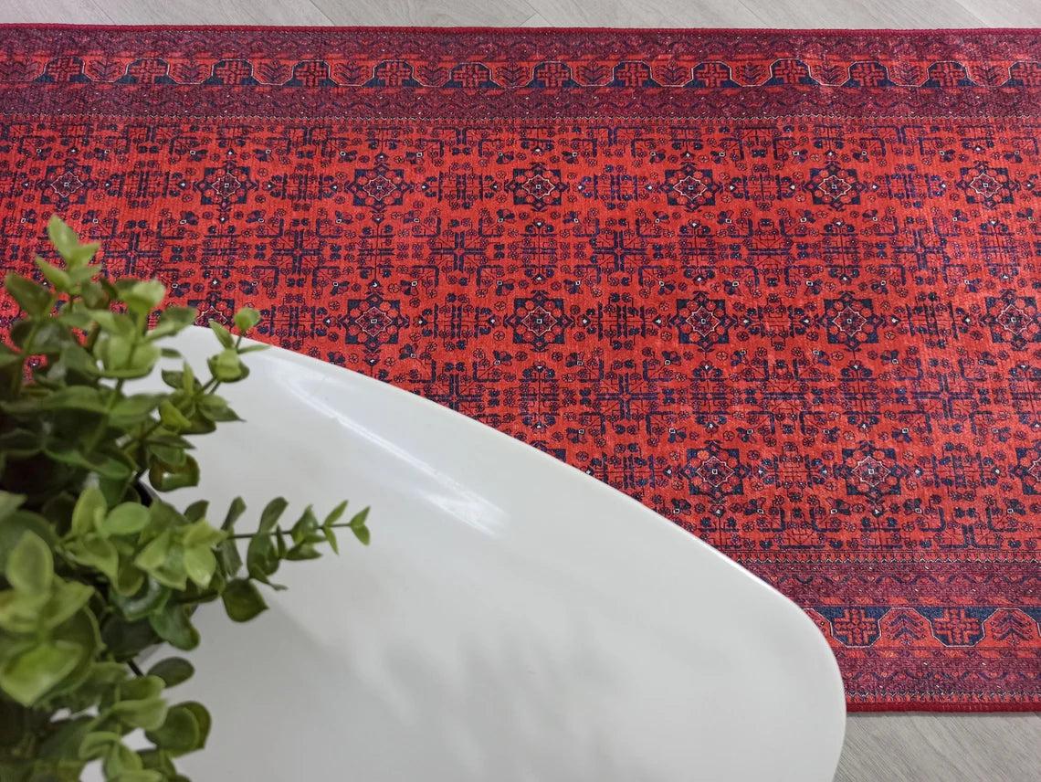 Rasha Rug Red Afghan Oriental Rug