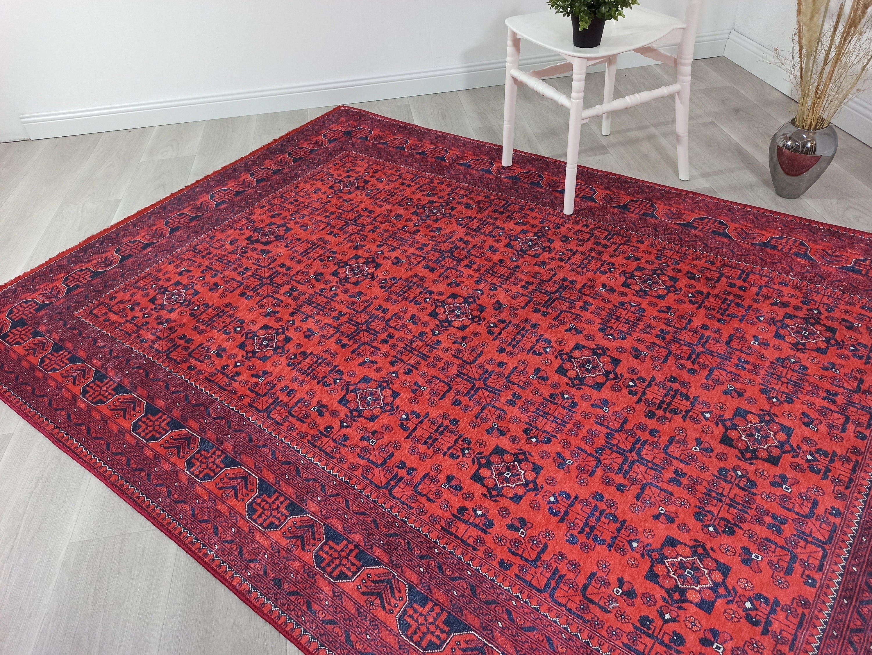 Rasha Rug Red Afghan Oriental Rug