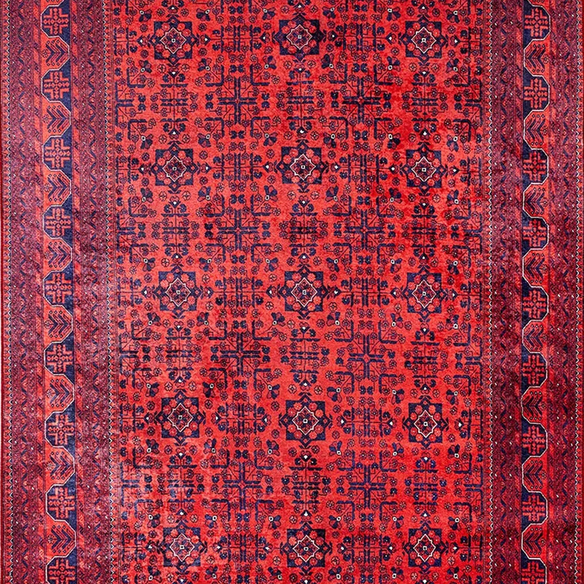 Rasha Rug Red Afghan Oriental Rug – Fame Rugs