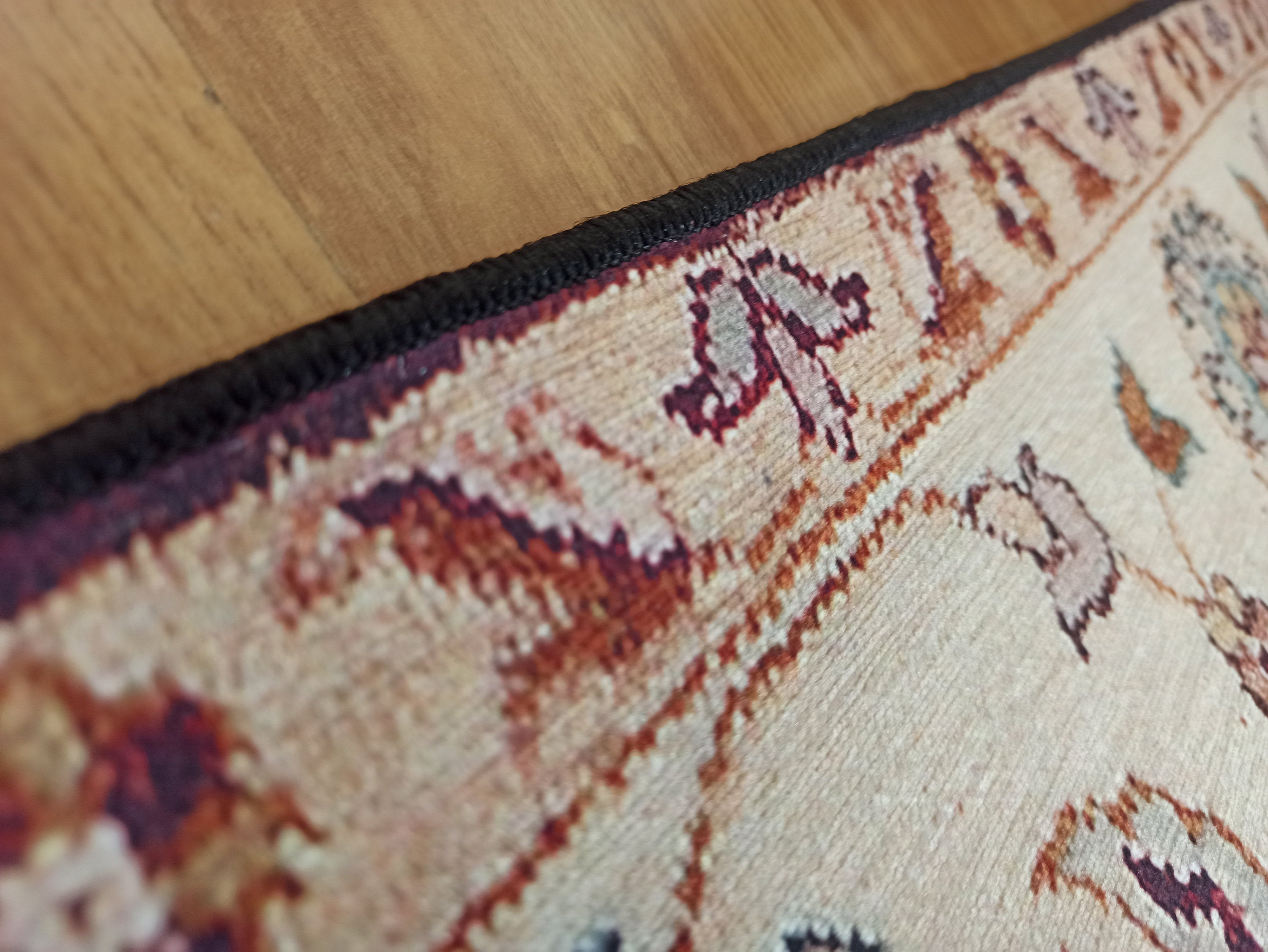 Rayla Turkish Rug Burgundy Red Beige Oriental Rug