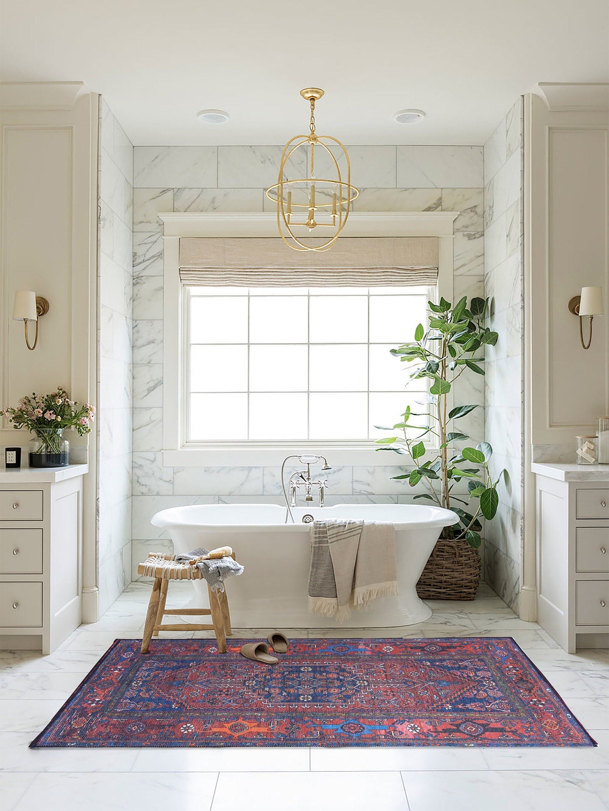 Reda Rug Turkish Navy Blue Rug