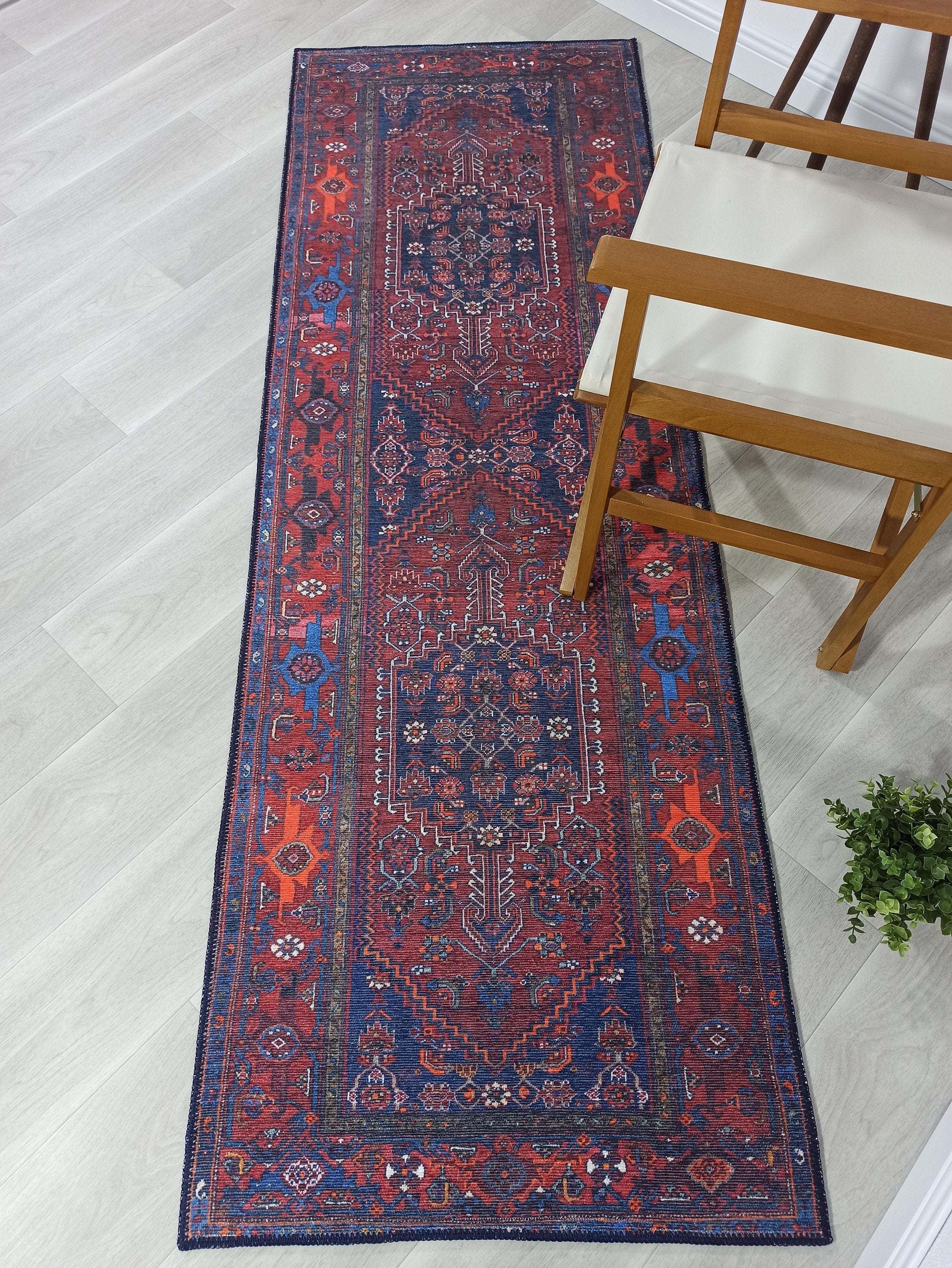Reda Rug Turkish Navy Blue Rug