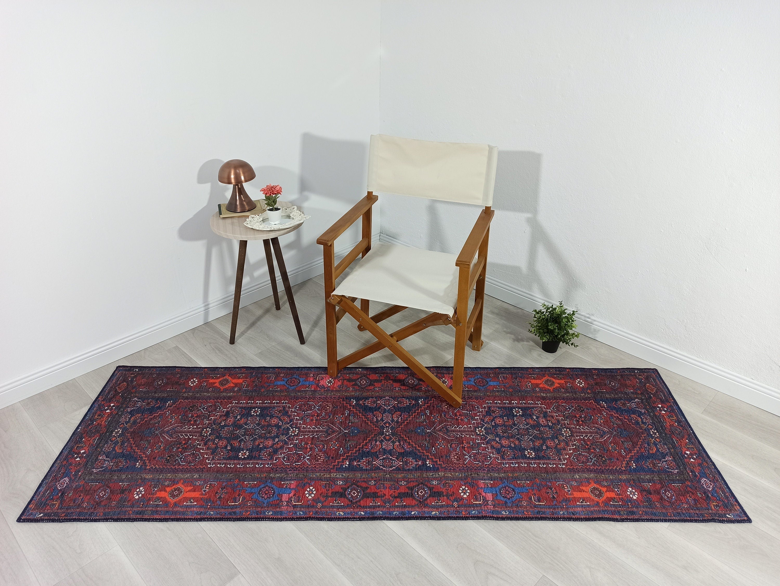 Reda Rug Turkish Navy Blue Rug